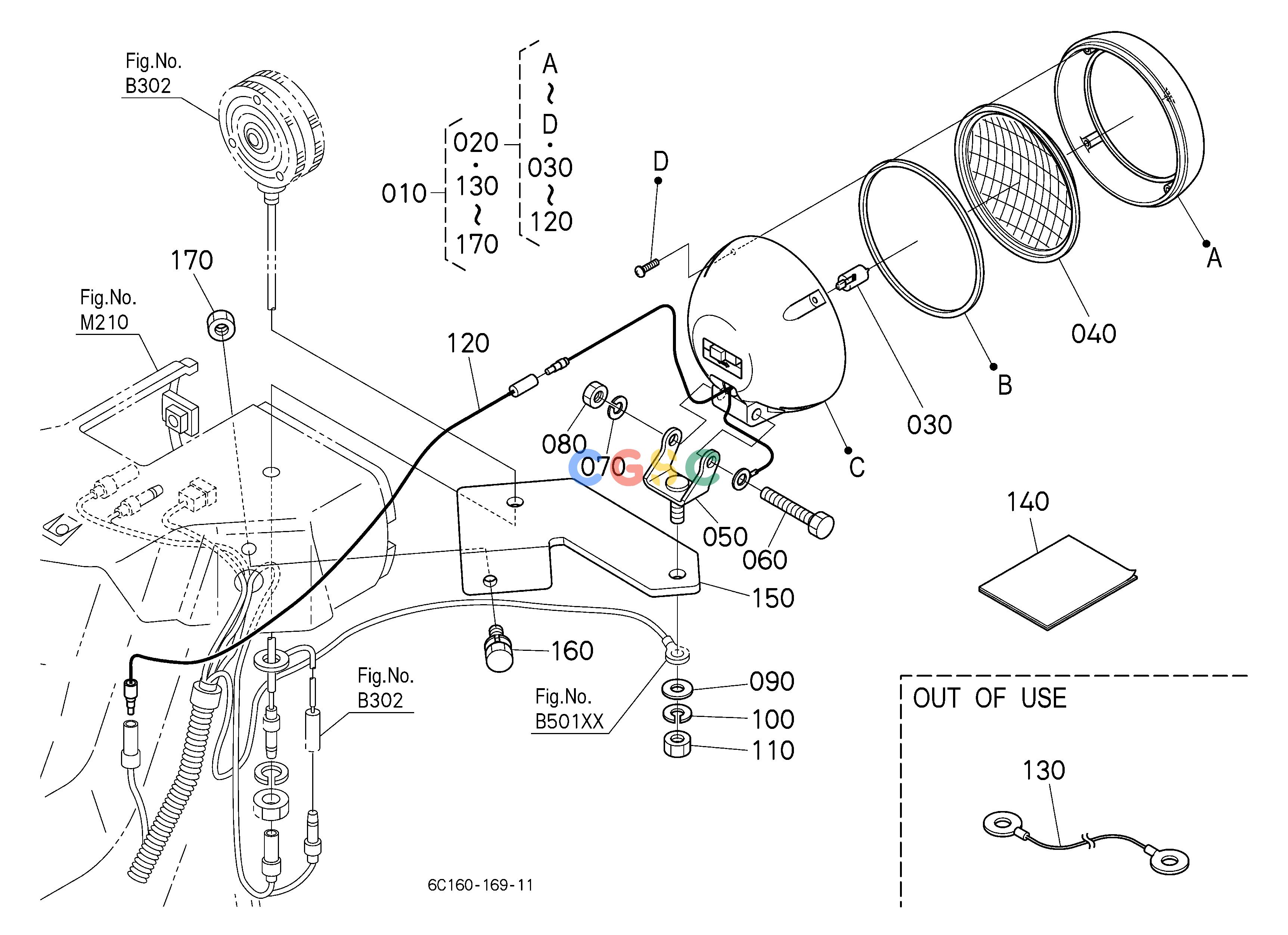 久保田零件查询U80502 WORKING LIGHT KIT [OPTION] ## S.No.>=56702 S.No.;>=56702 OPTIONEPC Kubota online