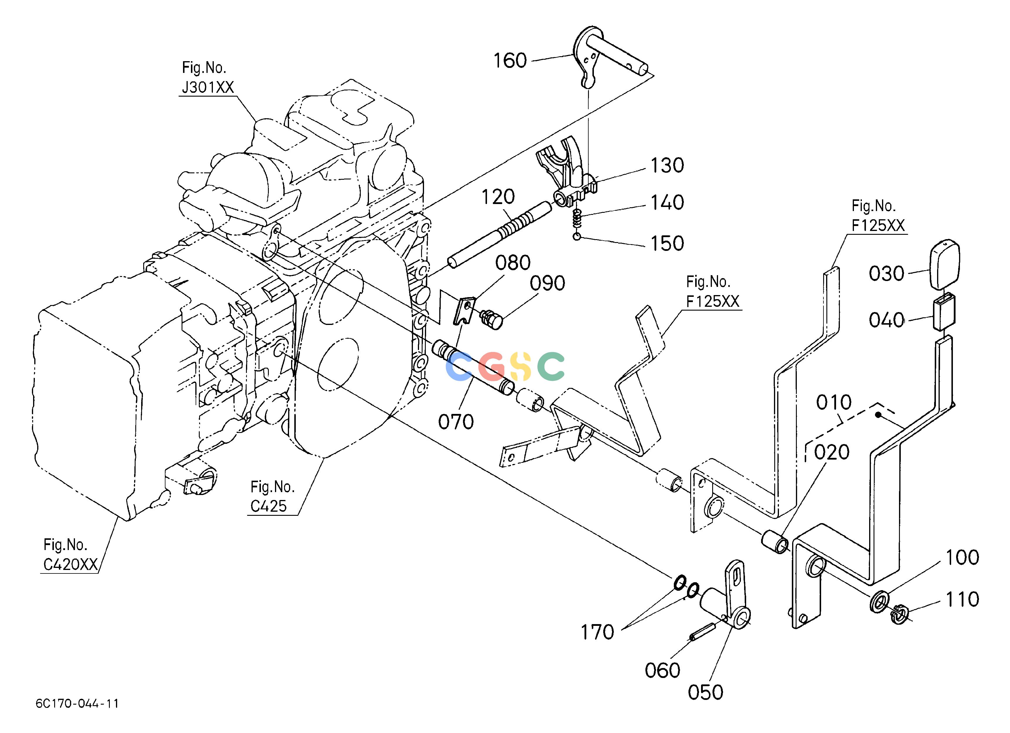 久保田零件查询F11001 RANGE GEAR SHIFT LEVER ## S.No.<=15496 SPEED CHANGEEPC Kubota online