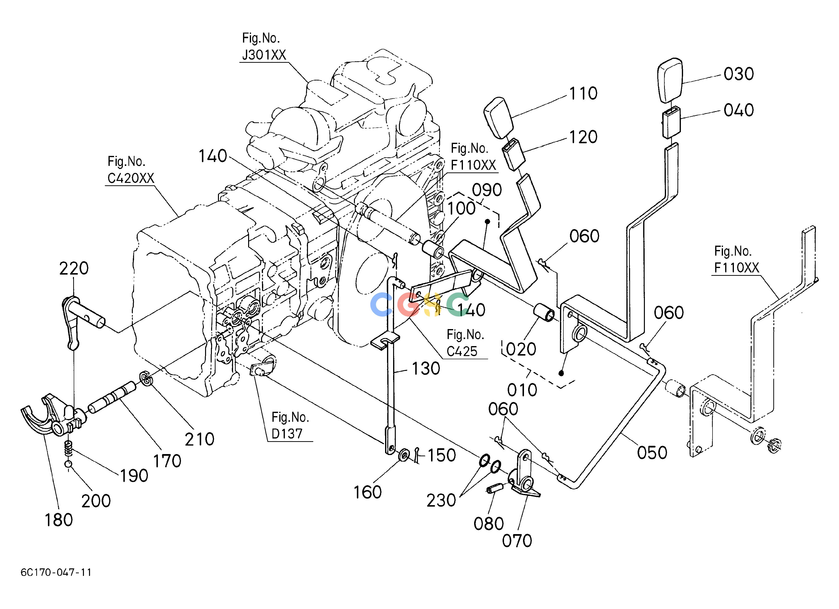 久保田零件查询F12501 PTO GEAR SHIFT LEVER ## S.No.<=15496 SPEED CHANGEEPC Kubota online