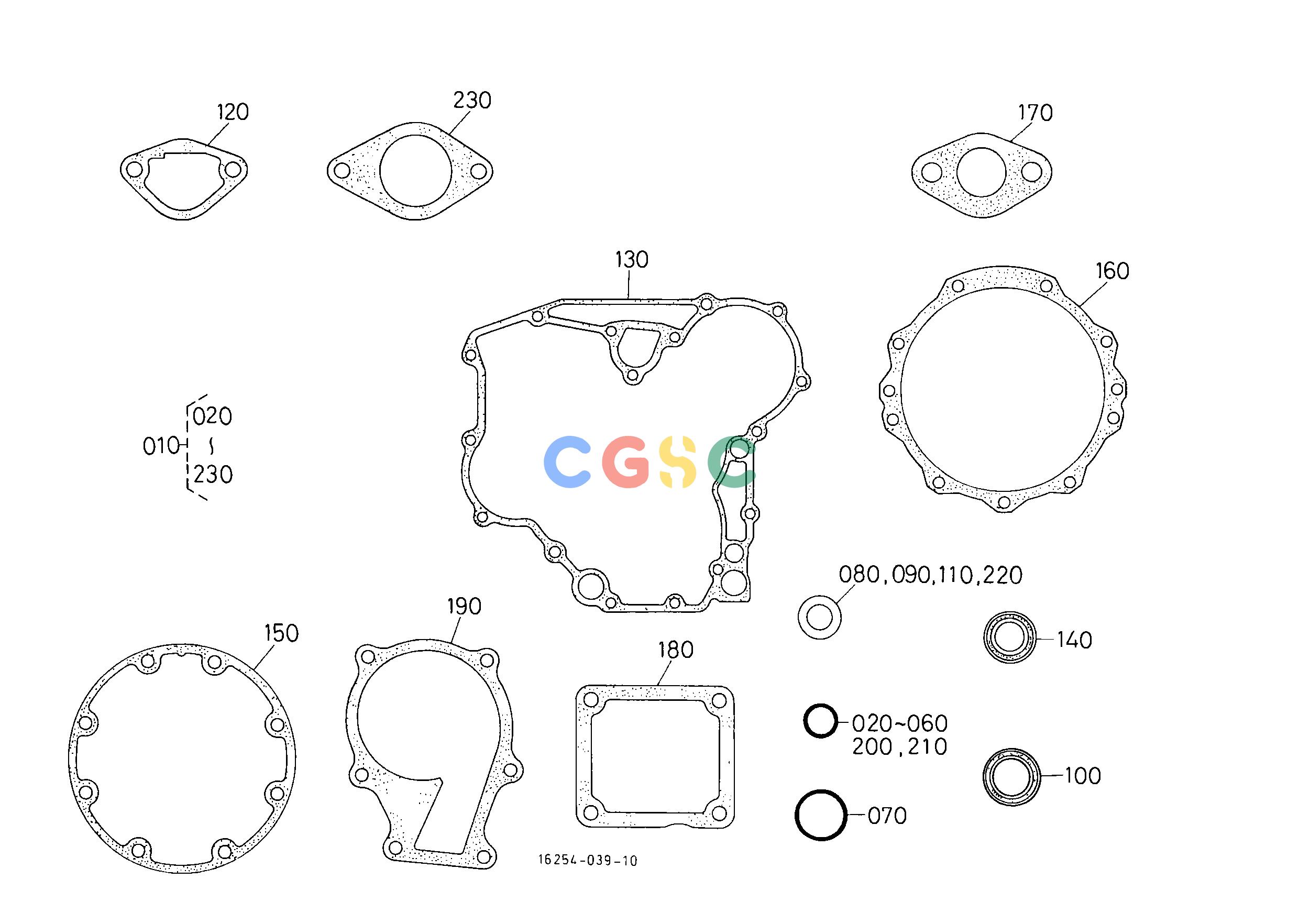 久保田零件查询090101 LOWER GASKET KIT ## S.No.<=2S9607 ENGINEEPC Kubota online