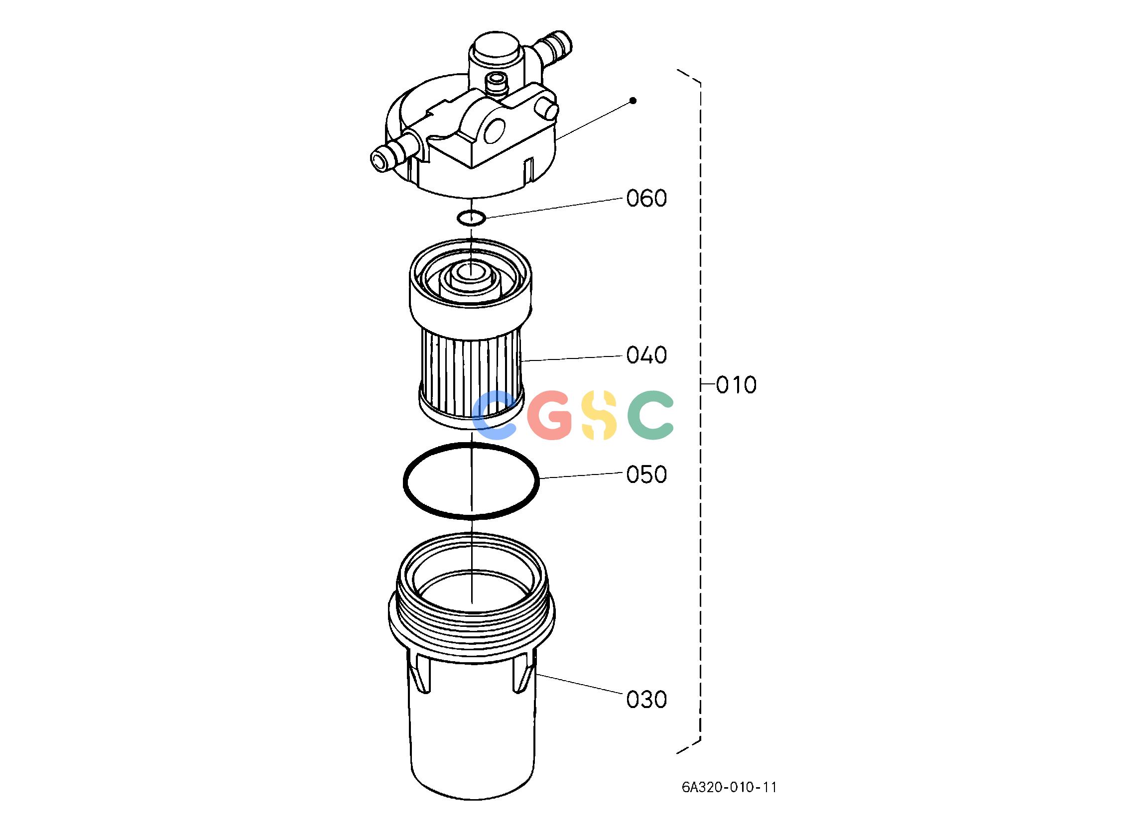 久保田零件查询A13002 FUEL FILTER [COMPONENT PARTS] FUEL SYSTEMEPC Kubota online