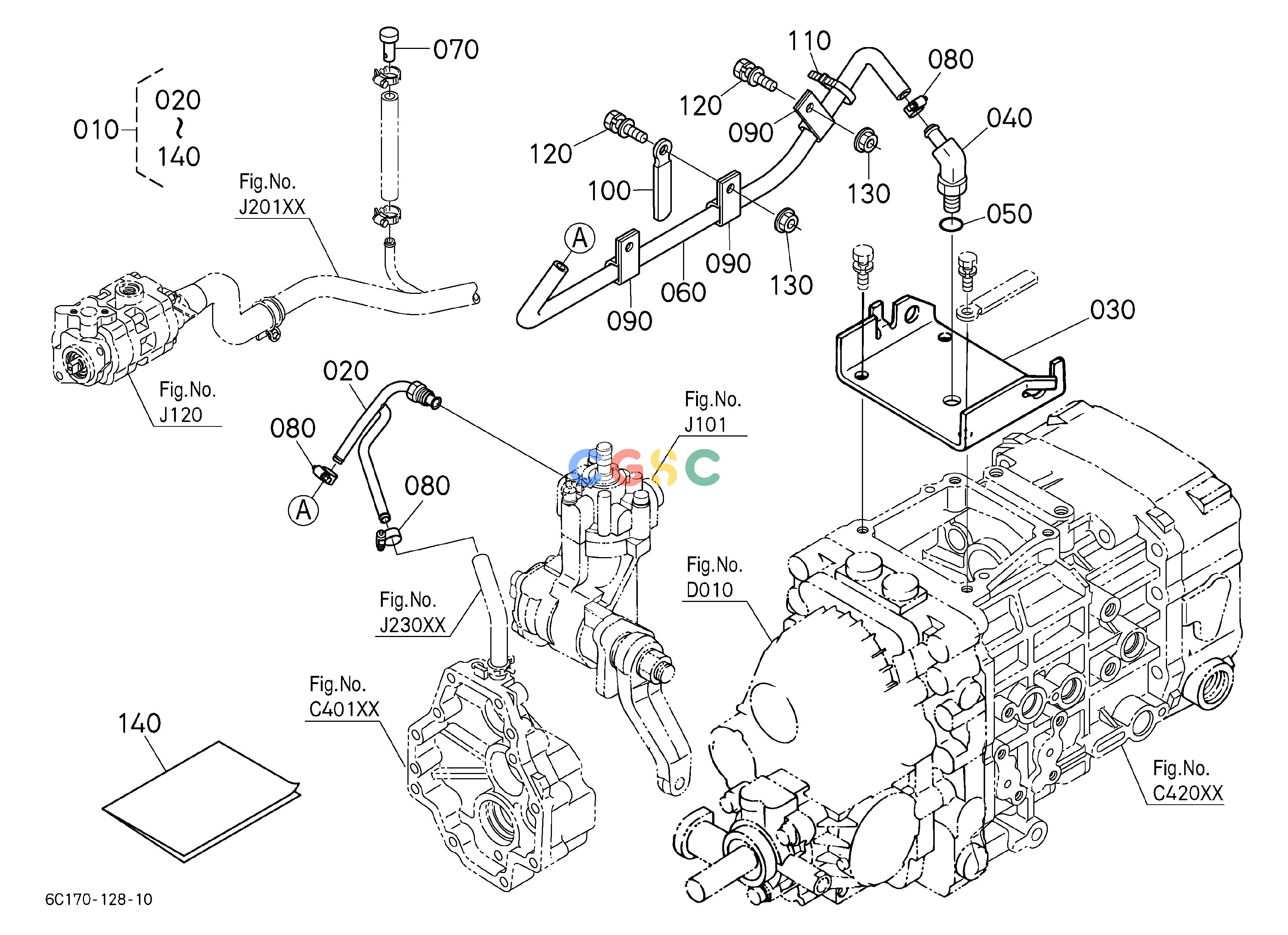 久保田零件查询U83602 POWER STEERING HOSE KIT [OPTION] OPTIONEPC Kubota online