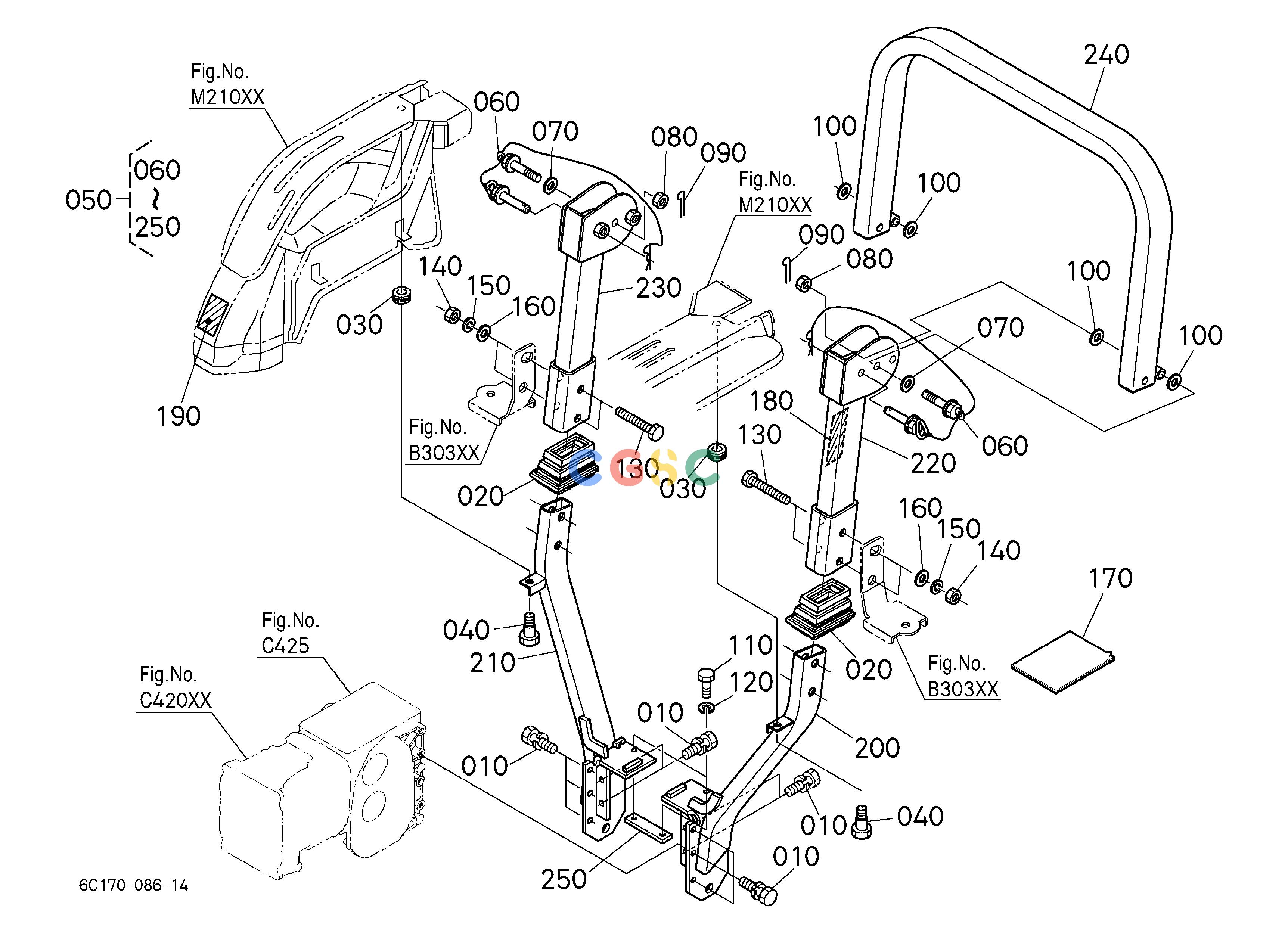 久保田零件查询U91001 ROPS KIT(FOLDABLE TYPE) [OPTION] ## S.No.<=54732 OPTIONEPC Kubota online