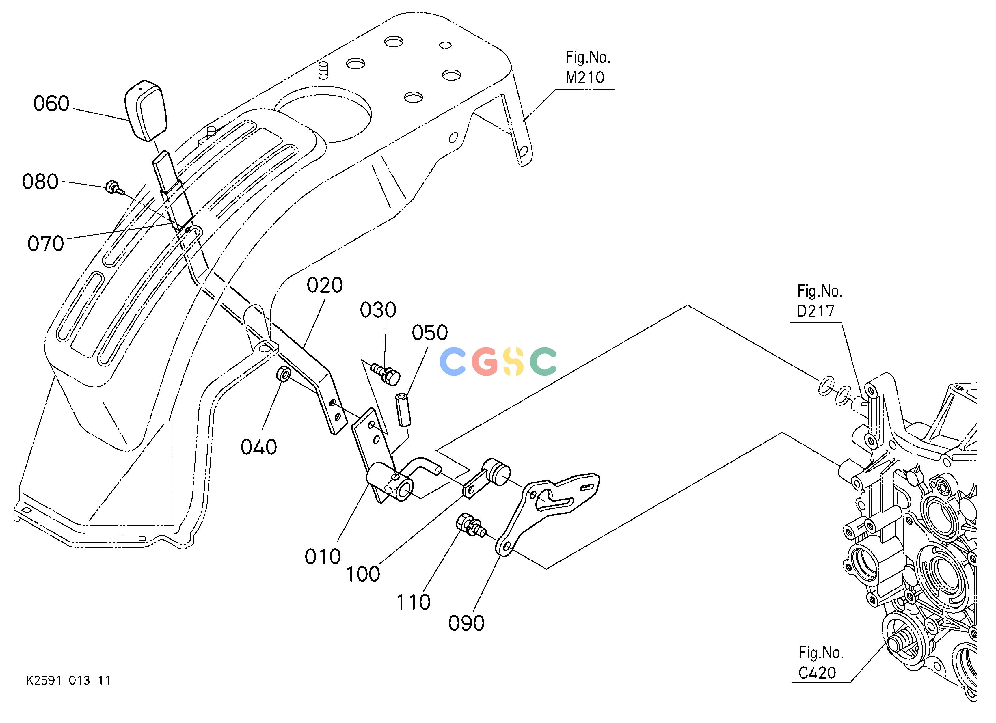 久保田零件查询F11002 RANGE GEAR SHIFT LEVER ## S.No.>=55305 SPEED CHANGEEPC Kubota online
