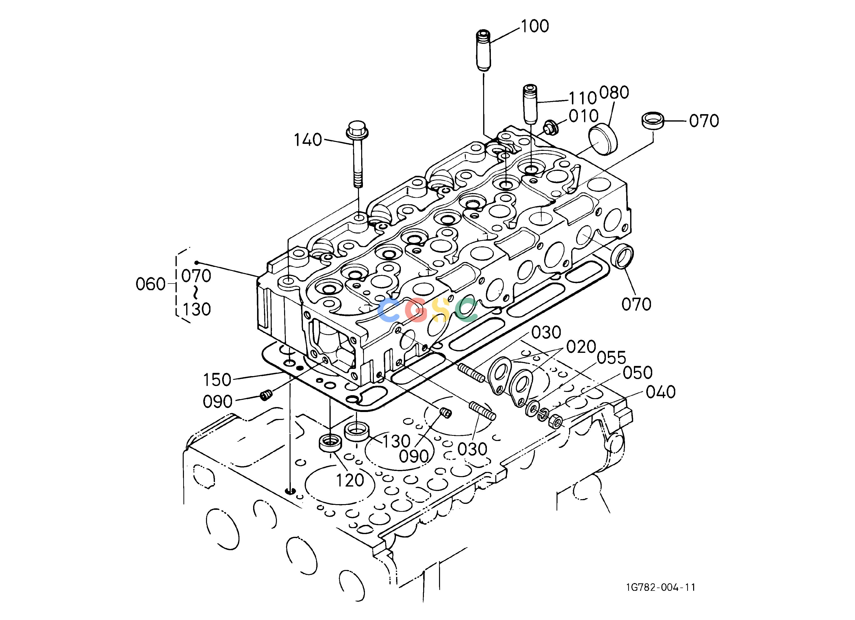 久保田零件查询000301 CYLINDER HEAD [OLD TYPE] ## S.No.<=3Y4959 ENGINEEPC Kubota online