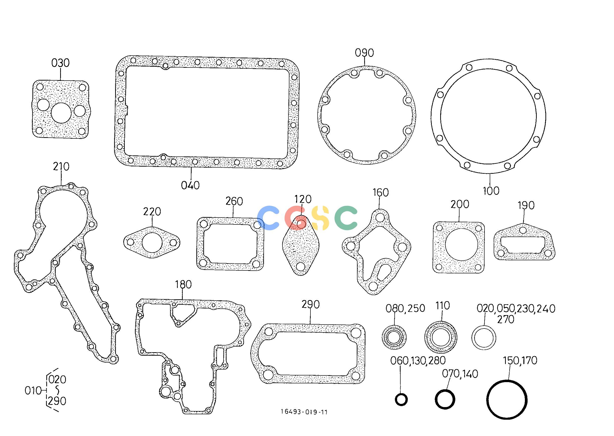 久保田零件查询090201 LOWER GASKET KIT [OLD TYPE] ## S.No.<=3Y4959 ENGINEEPC Kubota online