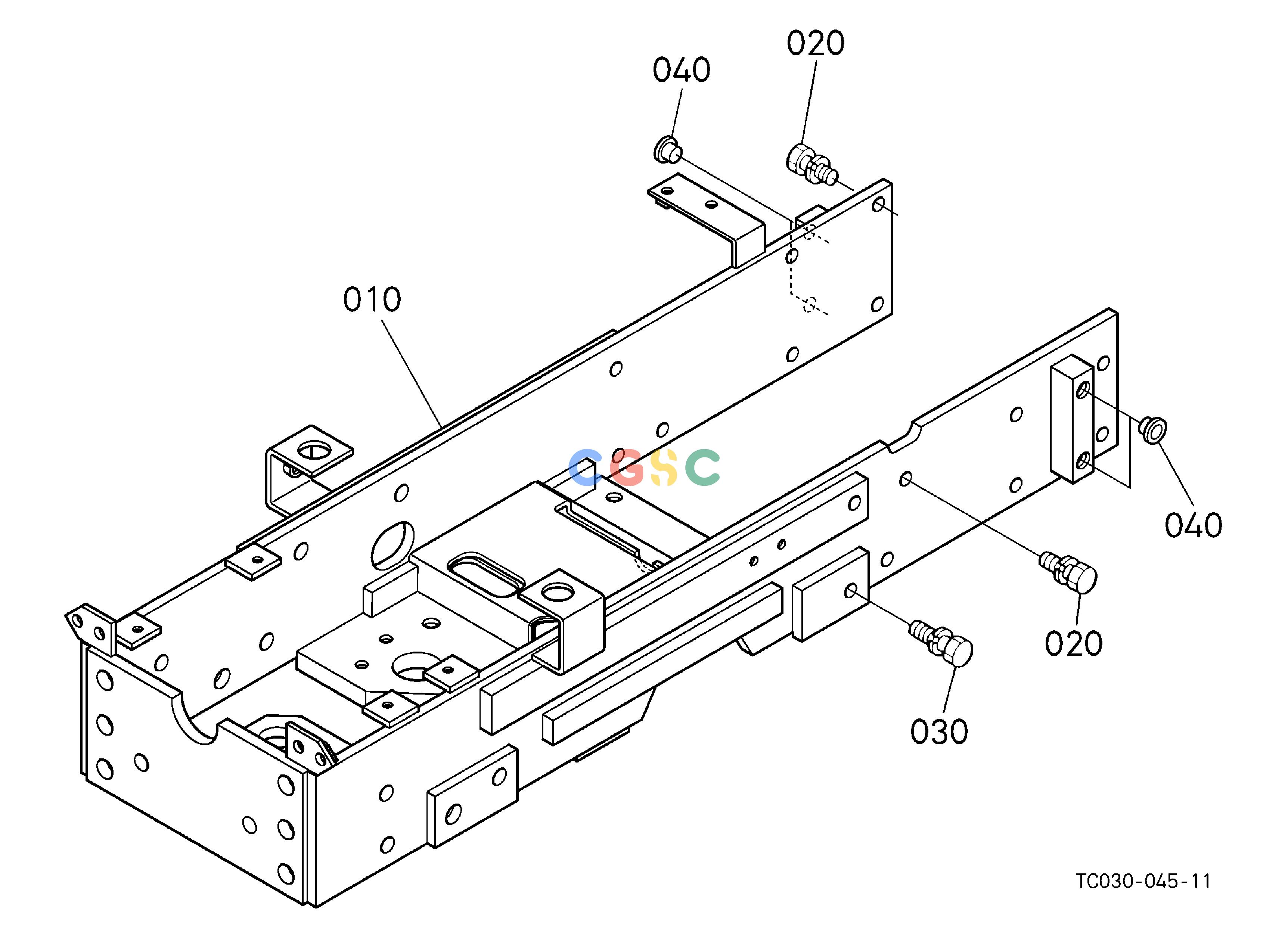 久保田零件查询F10502 FRONT AXLE FRAME [A] [CA] FRONT AXLE/CHASSISEPC Kubota online