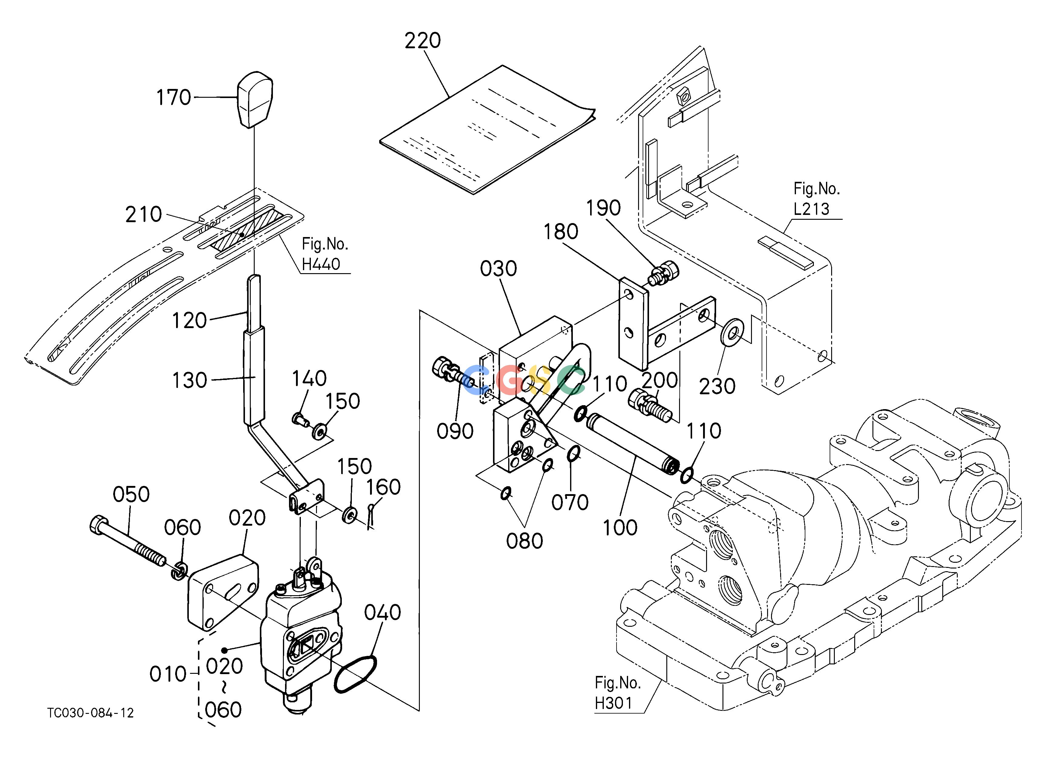 久保田零件查询T15001 AUXILIARY CONTROL VALVE LEVER (1ST) [OPTION] OPTIONEPC Kubota online