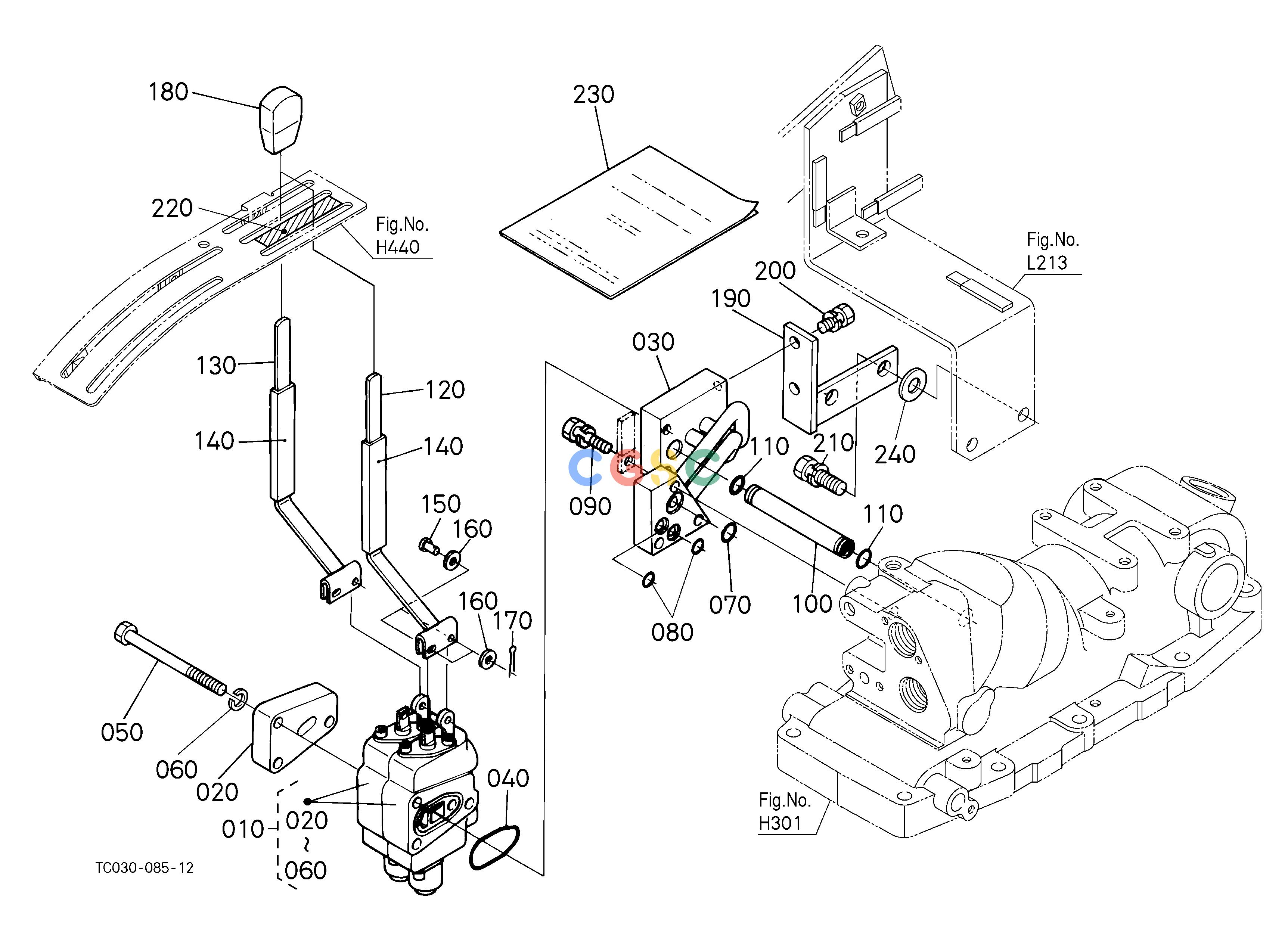 久保田零件查询T15002 AUXILIARY CONTROL VALVE LEVER (2ND) [OPTION] OPTIONEPC Kubota online
