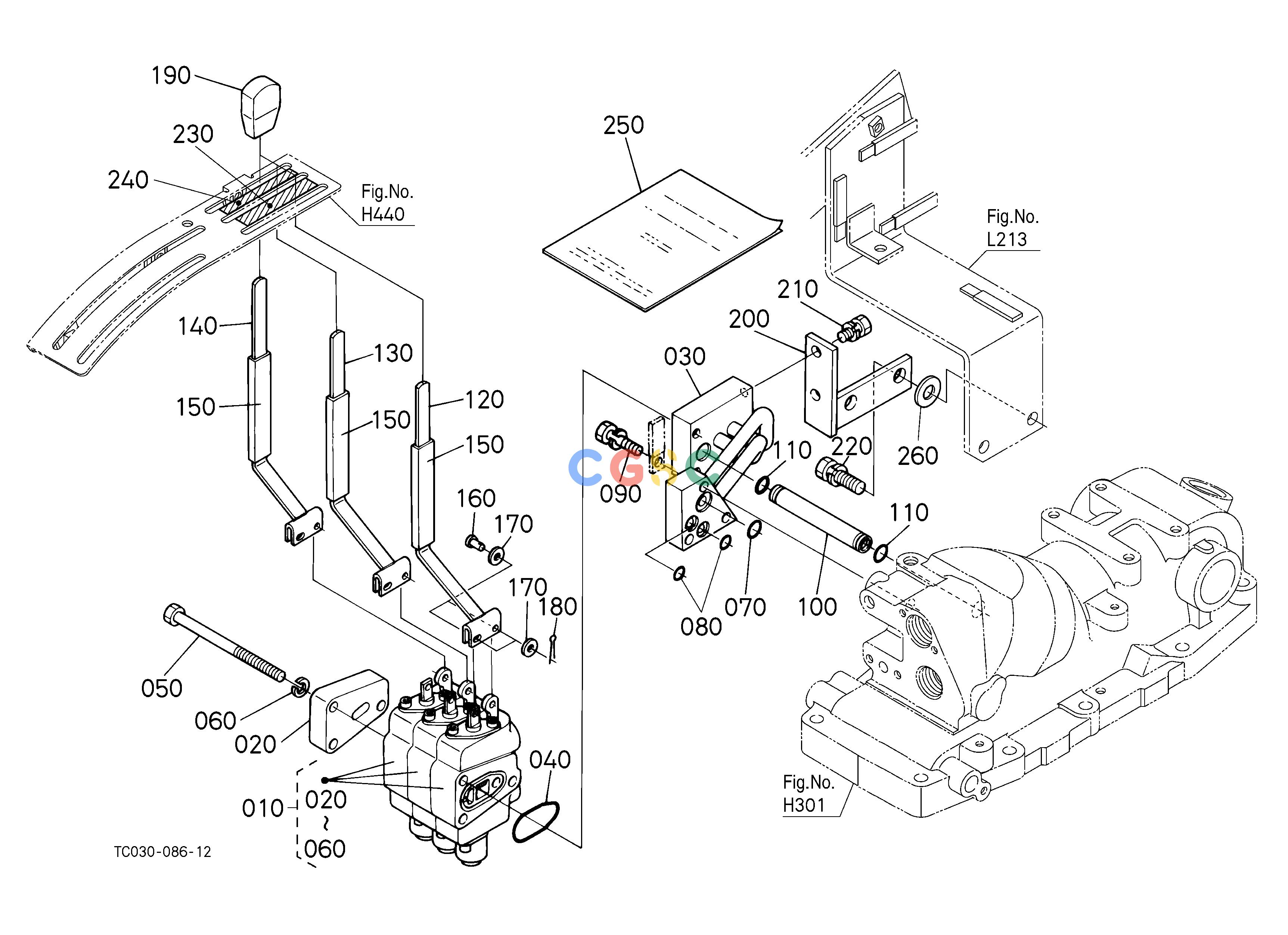 久保田零件查询T15003 AUXILIARY CONTROL VALVE LEVER (3RD) [OPTION] OPTIONEPC Kubota online