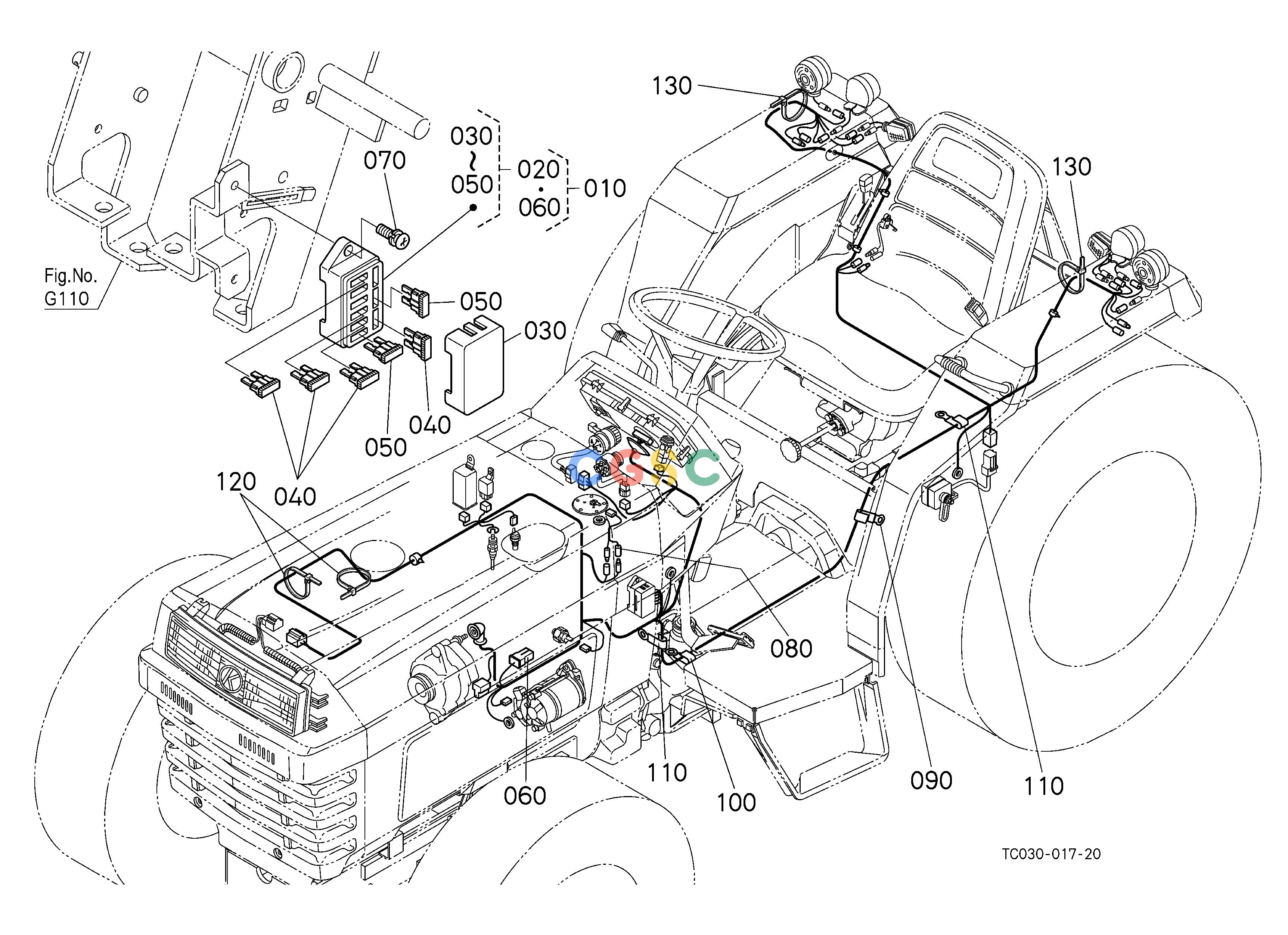 久保田零件查询B50101 ELECTRICAL WIRING [OLD TYPE] ## S.No.<=10860 ELECTRICAL SYSTEMEPC Kubota online