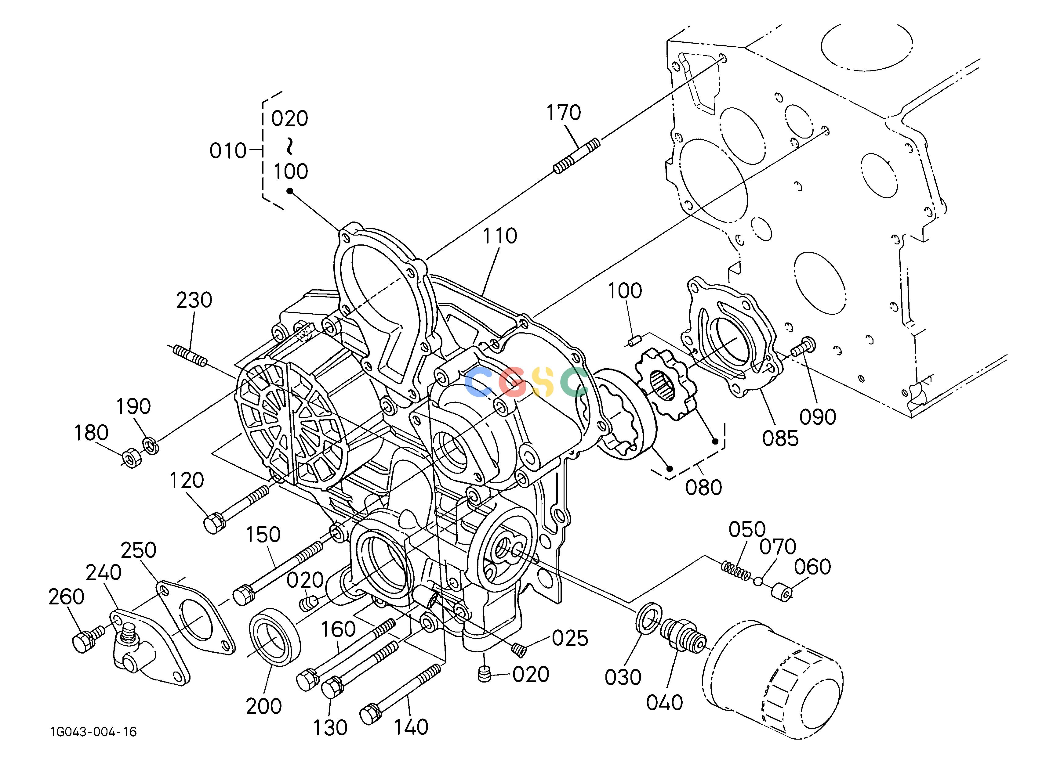 久保田零件查询000400 GEAR CASE ## NOTE:ORDER BY REF.No.010 and Fig.No.0501 REF.No.010,060 NEW PARTS. ENGINEEPC Kubota online