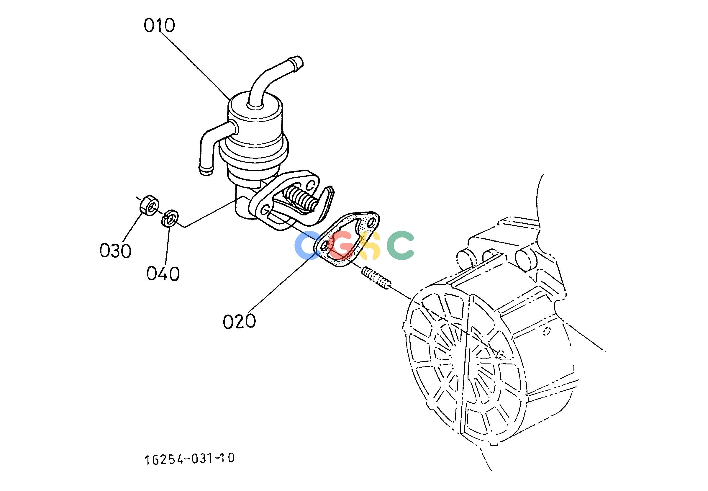久保田零件查询030100 FUEL PUMP(MECHANICAL) ENGINEEPC Kubota online