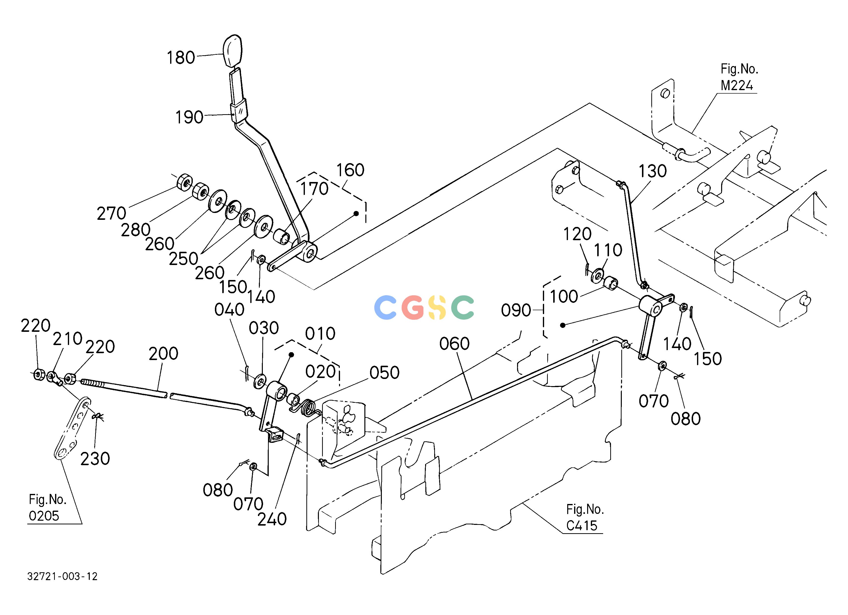 久保田零件查询A00100 ACCELERATOR LEVER ## NOTE:ORDER BY REF.No.060 NEW PART and Fig.No.F107 REF.No.140,150 NEW PARTS. ENGINEEPC Kubota online