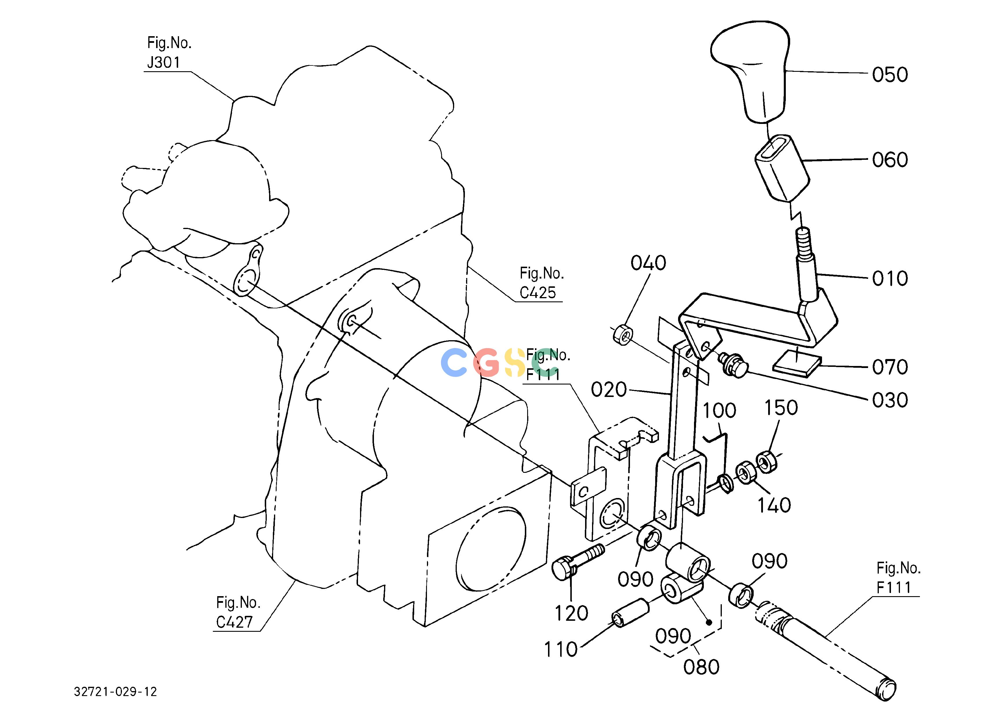 久保田零件查询F11000 RANGE GEAR SHIFT LEVER ## NOTE:ORDER BY REF.No.020 NEW PART and Fig.No.F111 REF.No.050,070 NEW PARTS. SPEED CHANGEEPC Kubota online