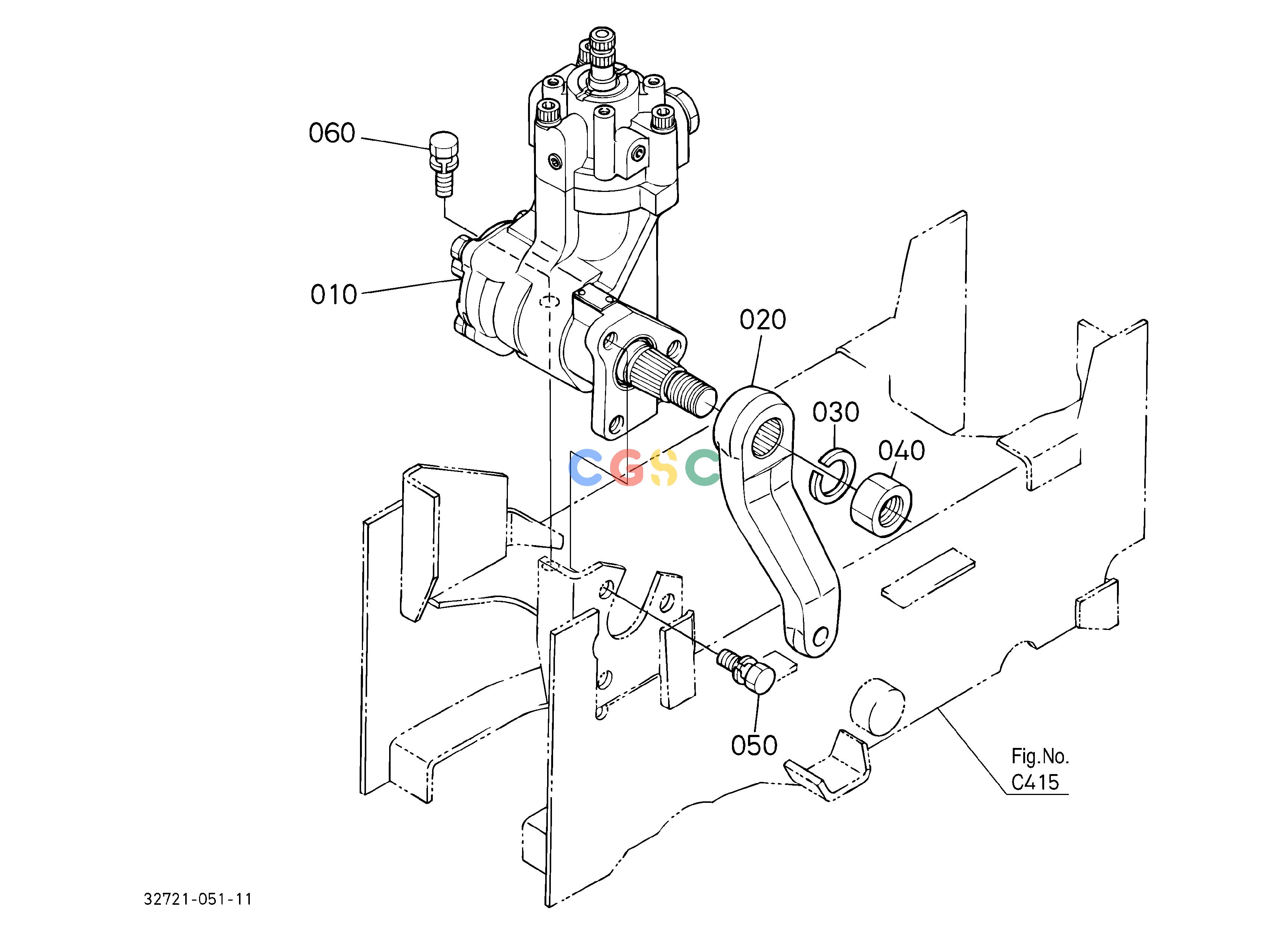 久保田零件查询J10100 HYDRAULIC PUMP(PS) STEERINGEPC Kubota online