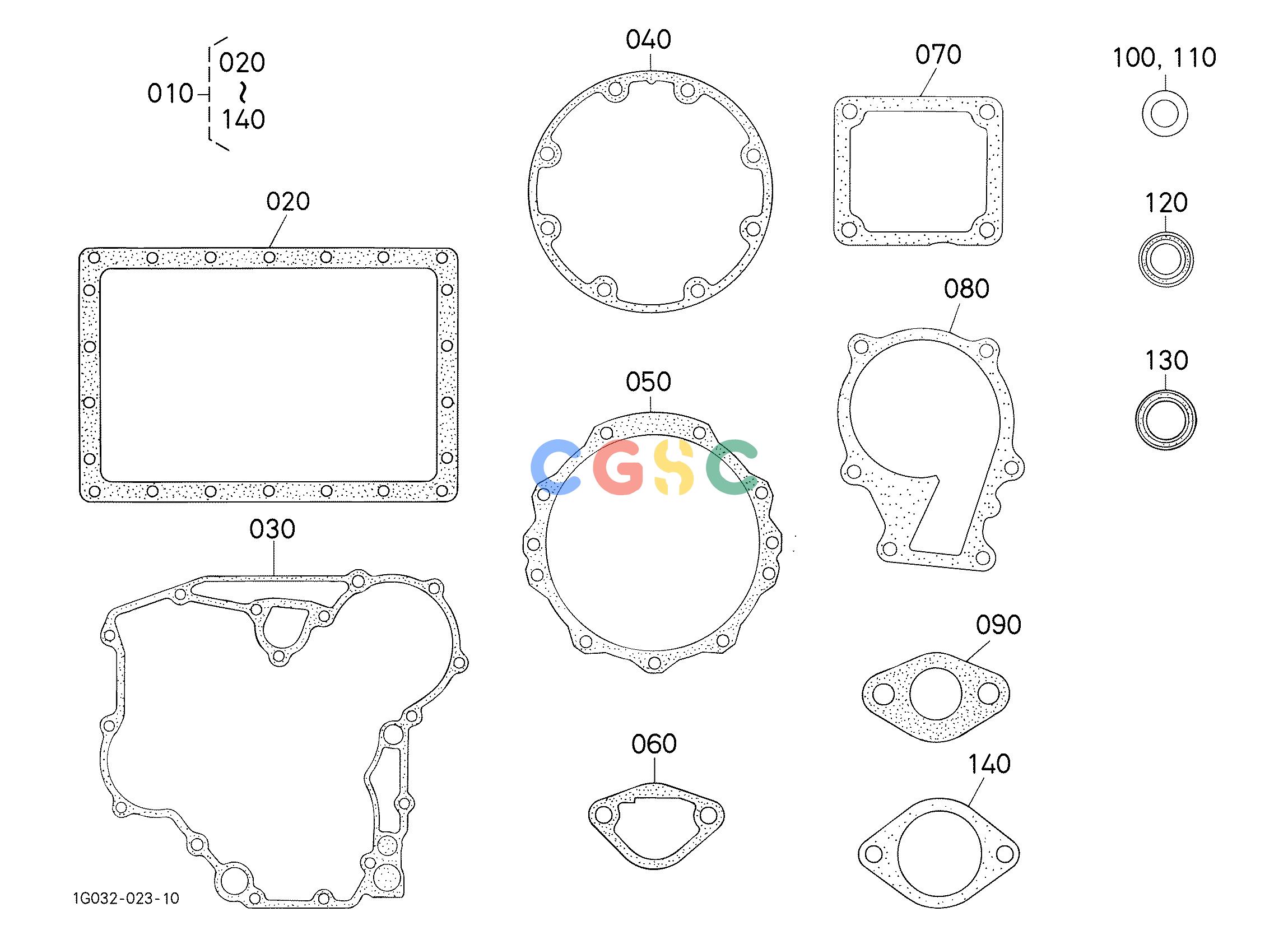 久保田零件查询190102 LOWER GASKET KIT ## S.No.>=3A0001 ENGINEEPC Kubota online
