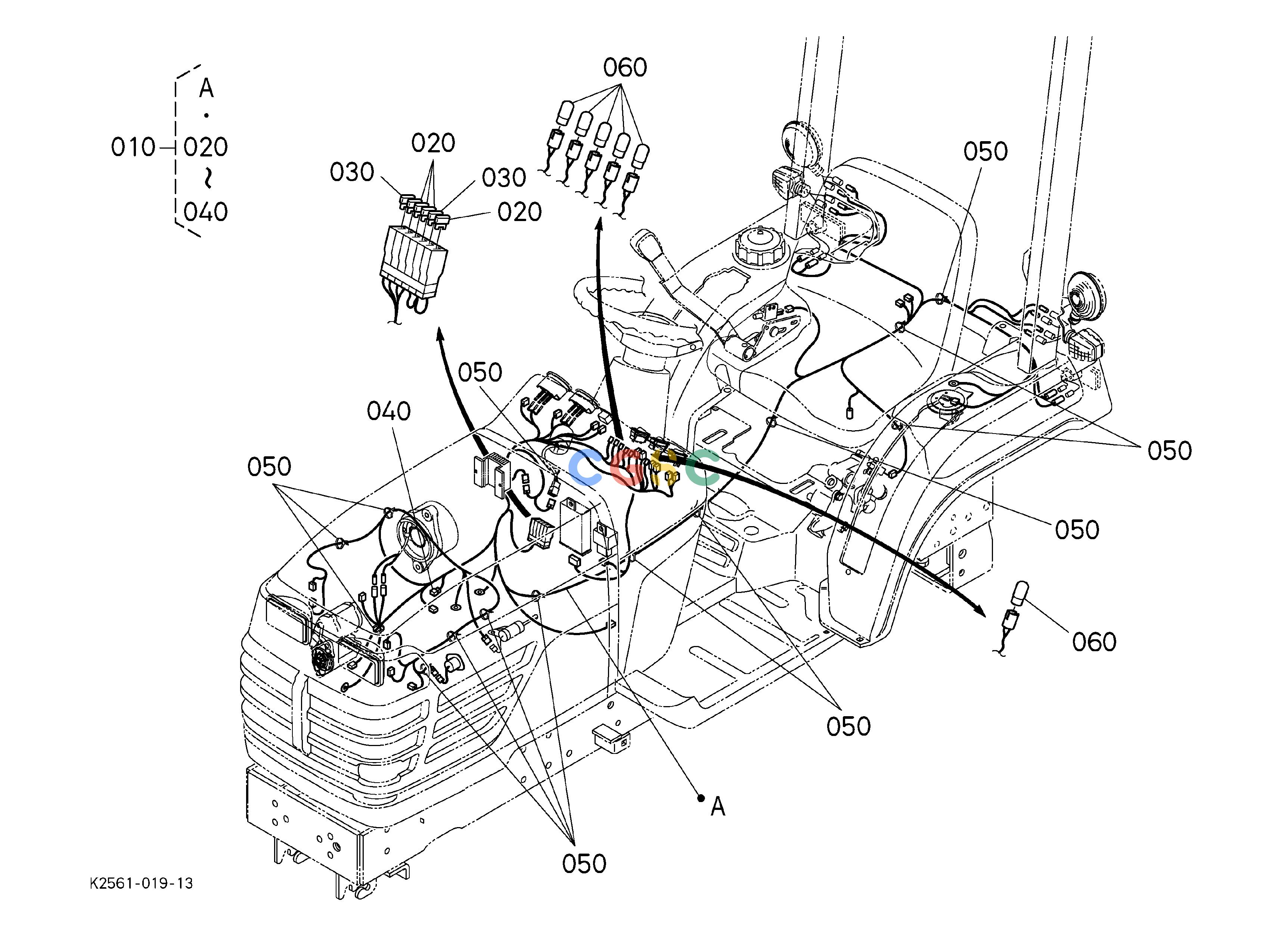 久保田零件查询B50101 ELECTRICAL WIRING ## S.No.<=70925 ELECTRICAL SYSTEMEPC Kubota online