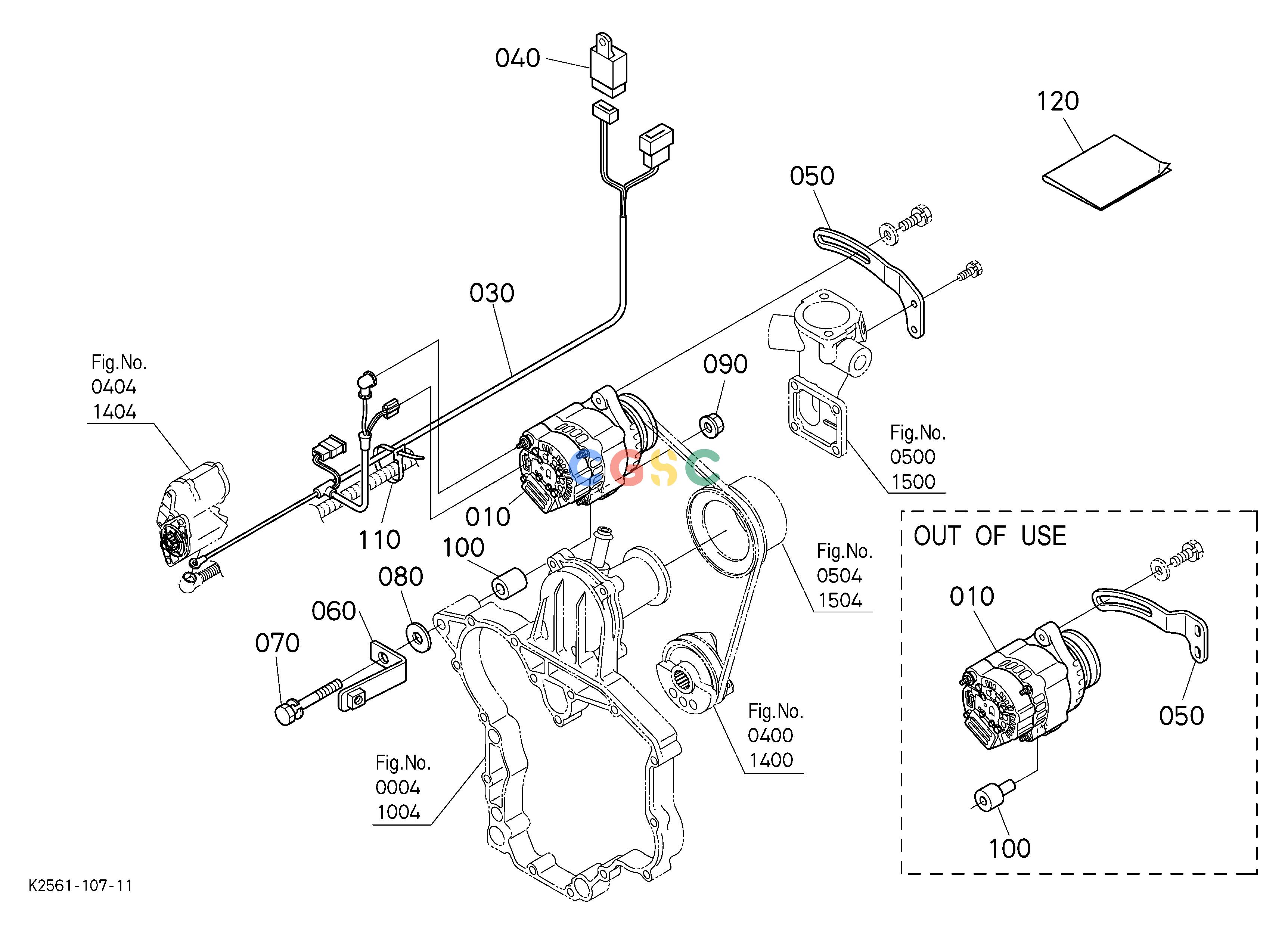 久保田零件查询U80002 ALTERNATOR KIT [OPTION] OPTIONEPC Kubota online