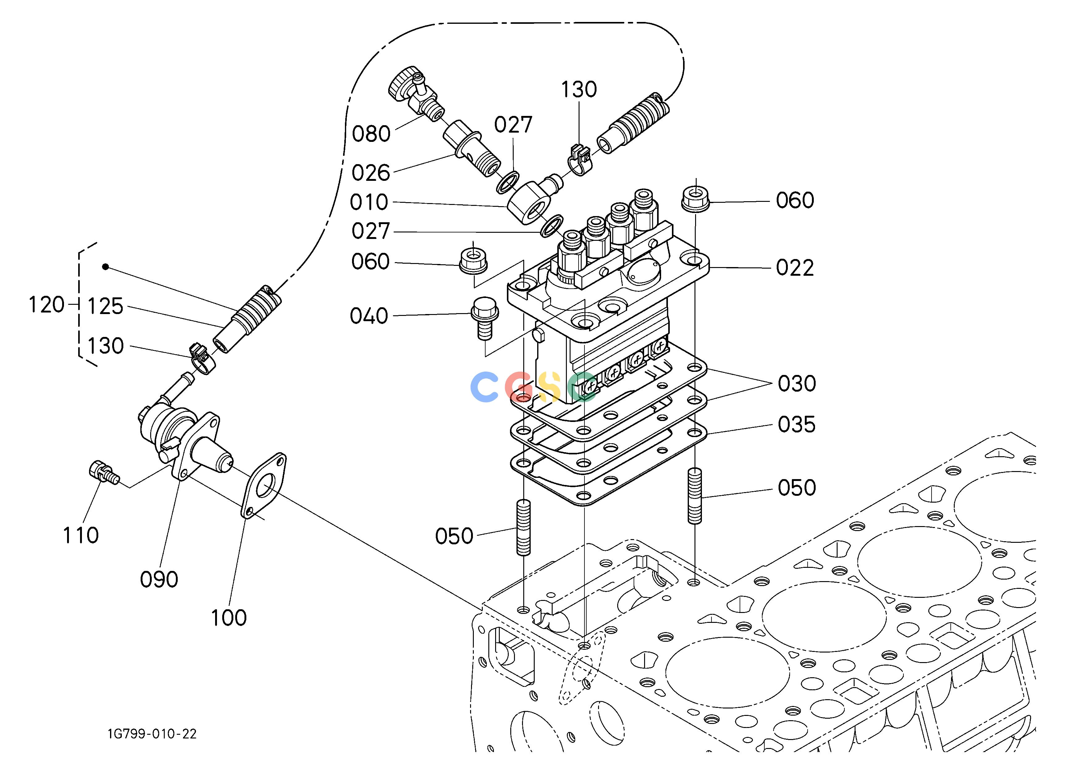 久保田零件查询020202 INJECTION PUMP ## NOTE:ORDER BY REF.No.010,020,026 and 027 NEW PARTS. ENGINEEPC Kubota online