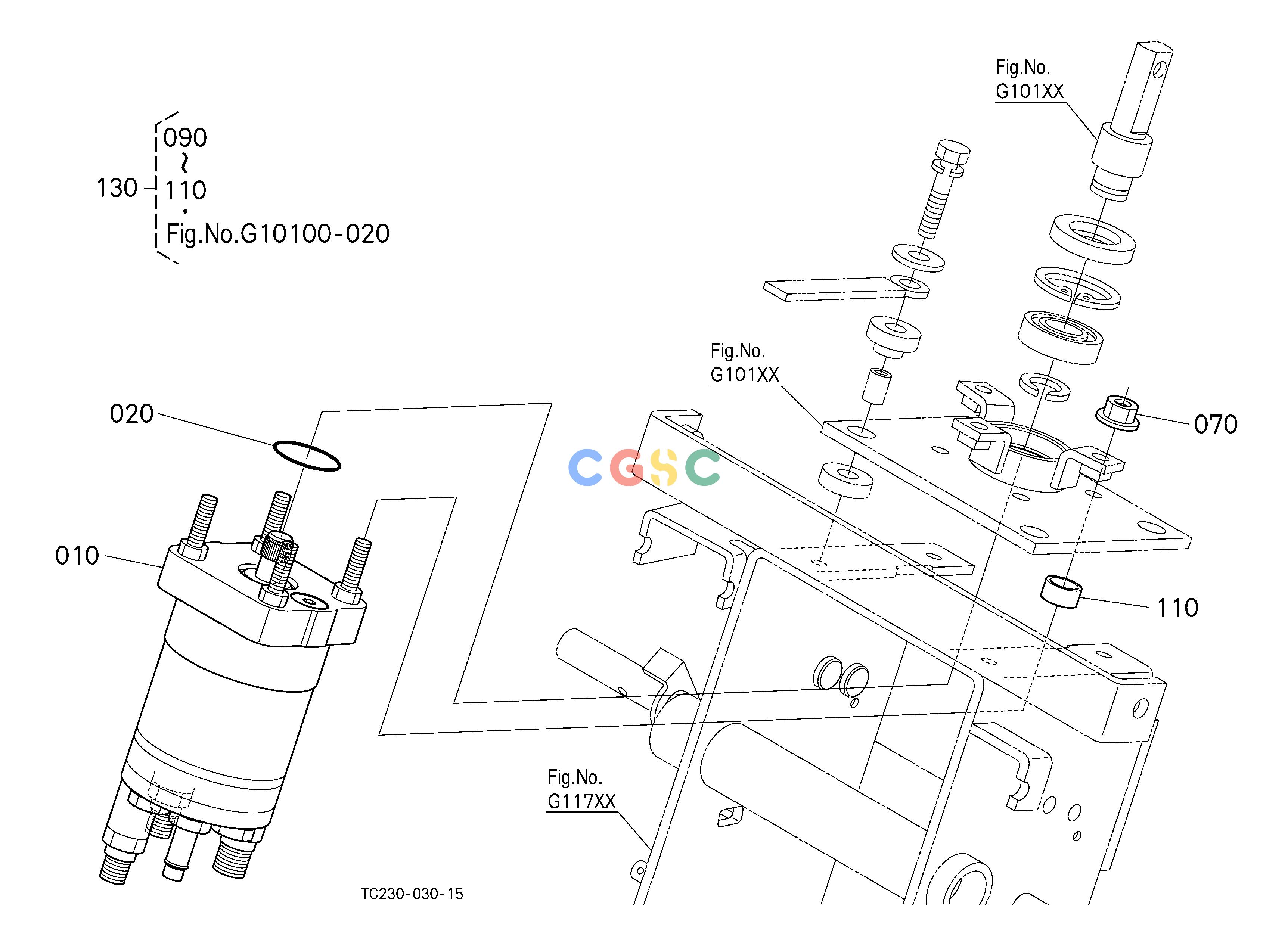 久保田零件查询G11000 STEERING CONTROLLER ## NOTE:ORDER BY REF.No.010,020,110 and Fig.No.G10100 REF.No.270 NEW PARTS. STEERINGEPC Kubota online