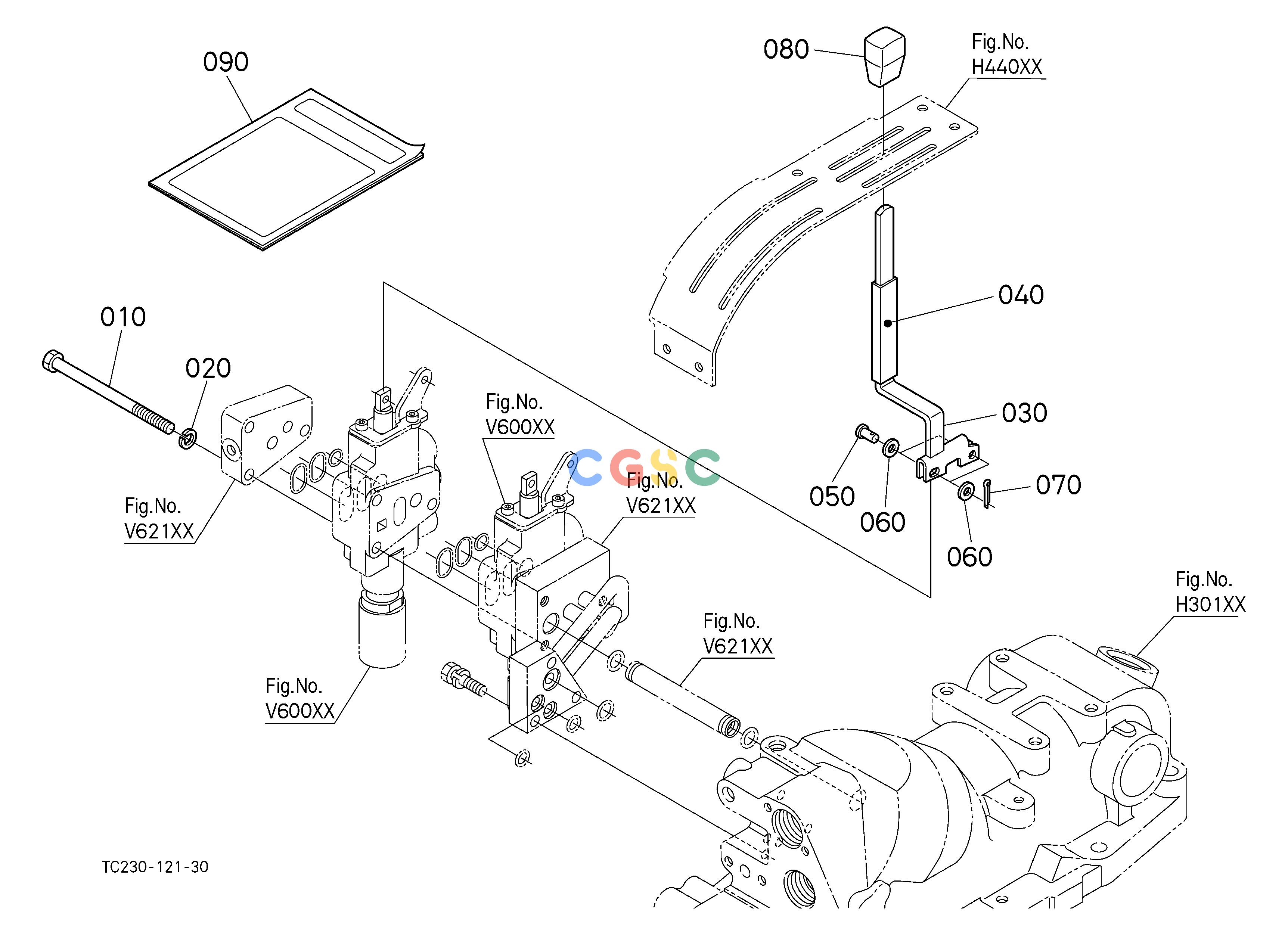 久保田零件查询V62104 AUXILIARY CONTROL VALVE LEVER (2ND) [NEW] [OPTION] ## S.No.>=20001 S.No.;>=20001 OPTIONEPC Kubota online