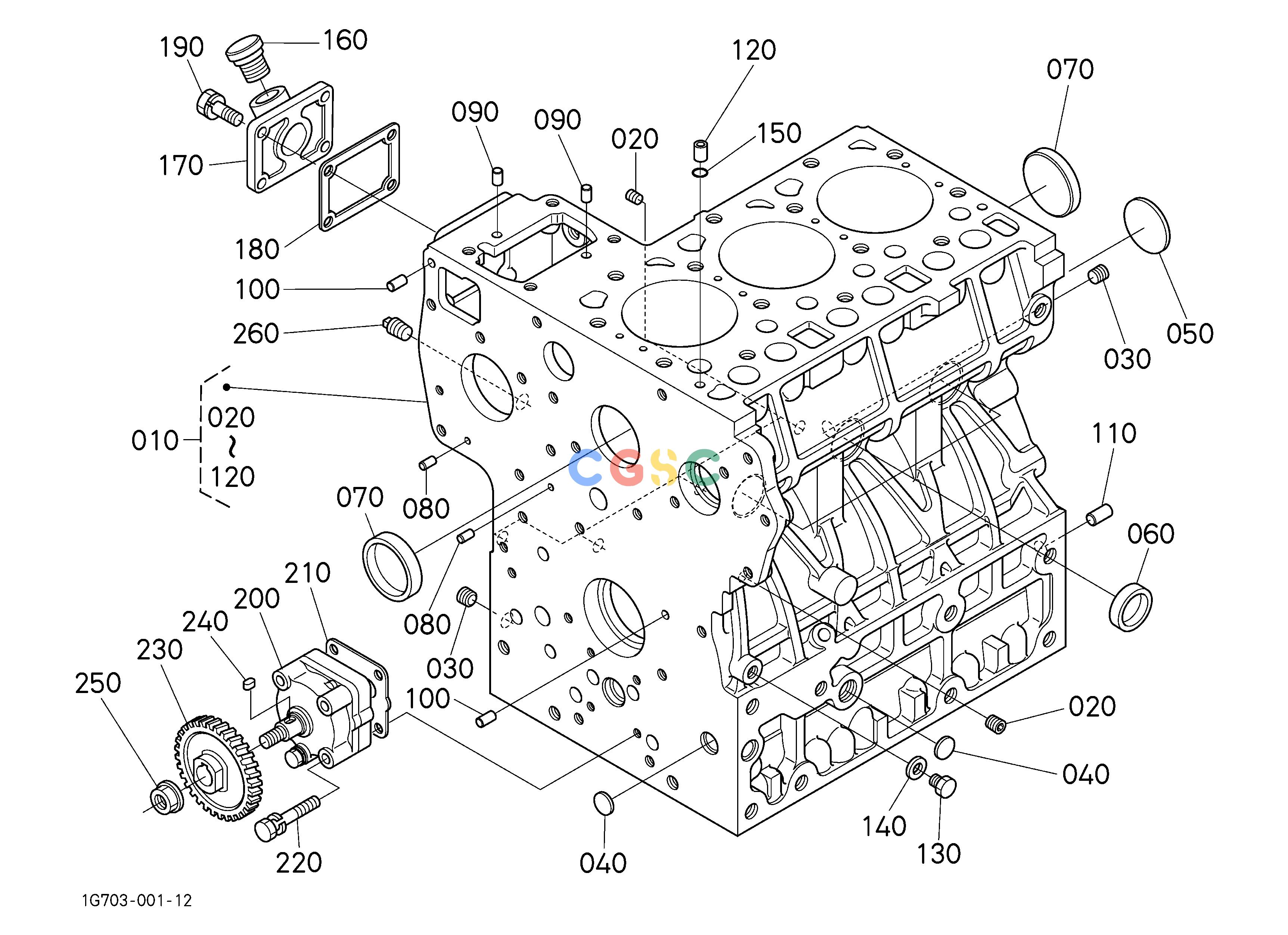 久保田零件查询000101 CRANKCASE [D1403-M-E2A] ## S.No.<=7Y0484 S.No.;<=7Y0484 ENGINEEPC Kubota online