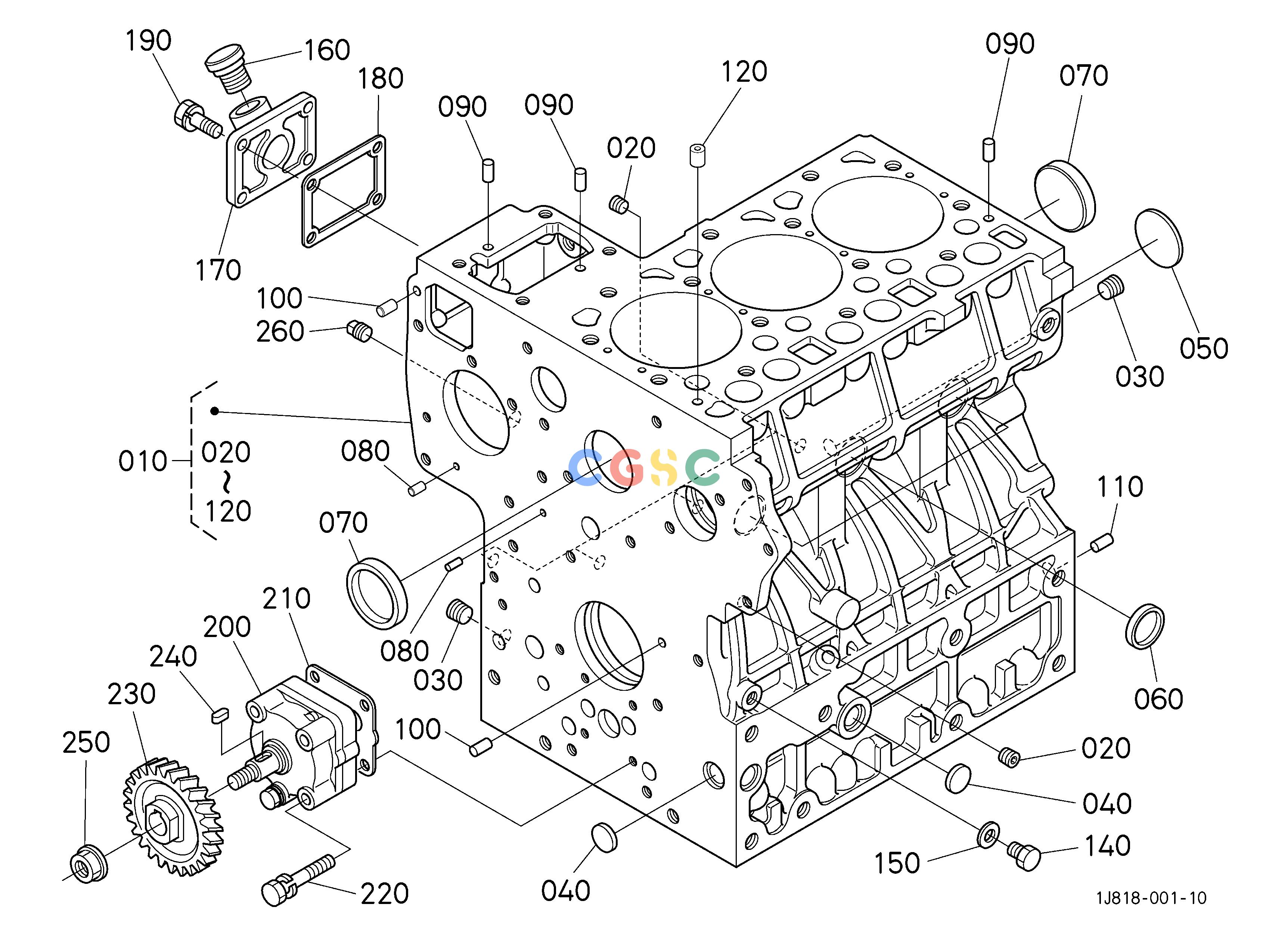 久保田零件查询000102 CRANKCASE [D1503-M-E3-LB1] ## S.No.>=8A0001 S.No.;>=8A0001 ENGINEEPC Kubota online