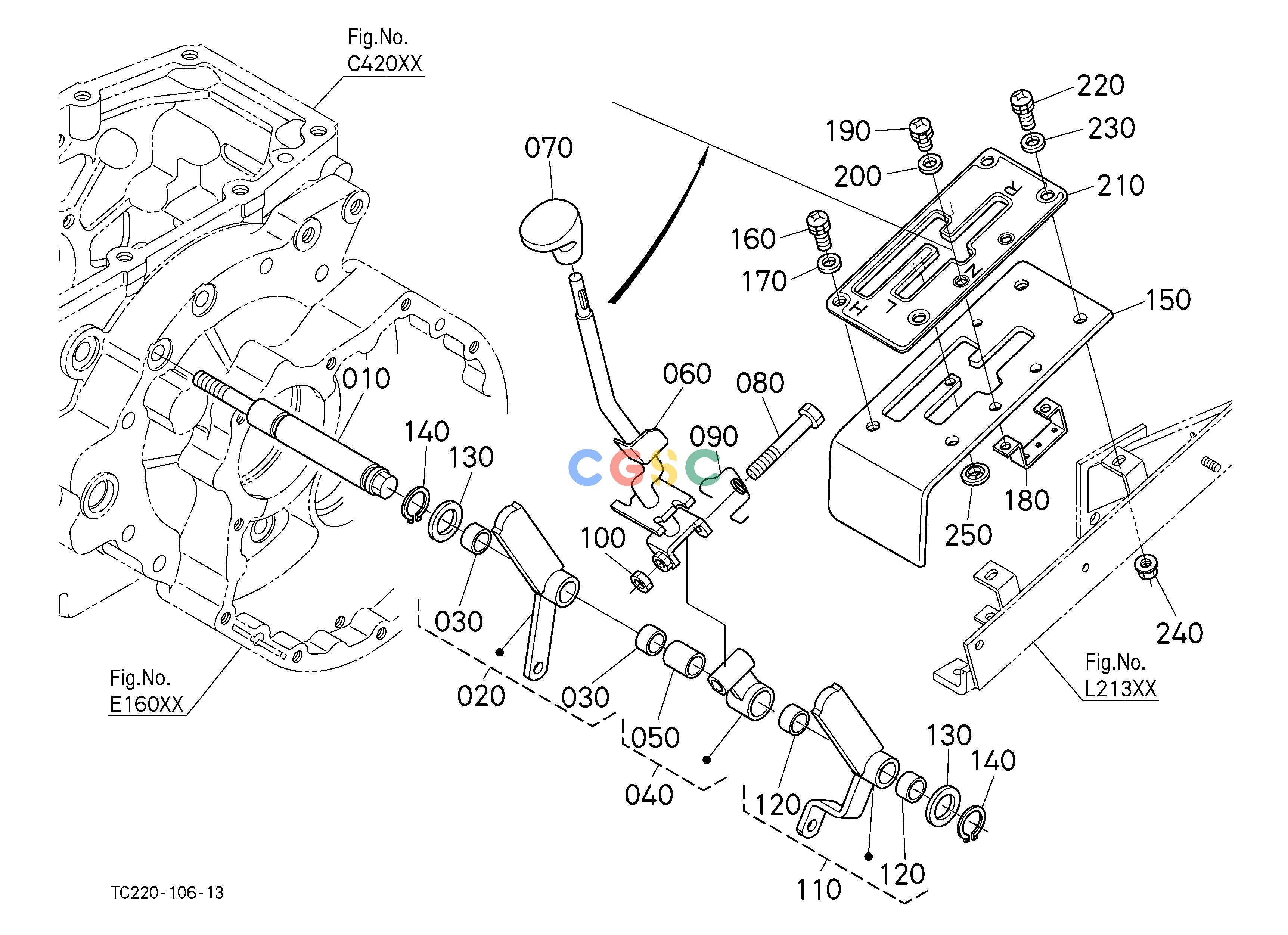 久保田零件查询E11001 RANGE GEAR SHIFT LEVER [EXCEPT HST TYPE] SPEED CHANGE SHIFT FORK /SHIFT LEVEREPC Kubota online
