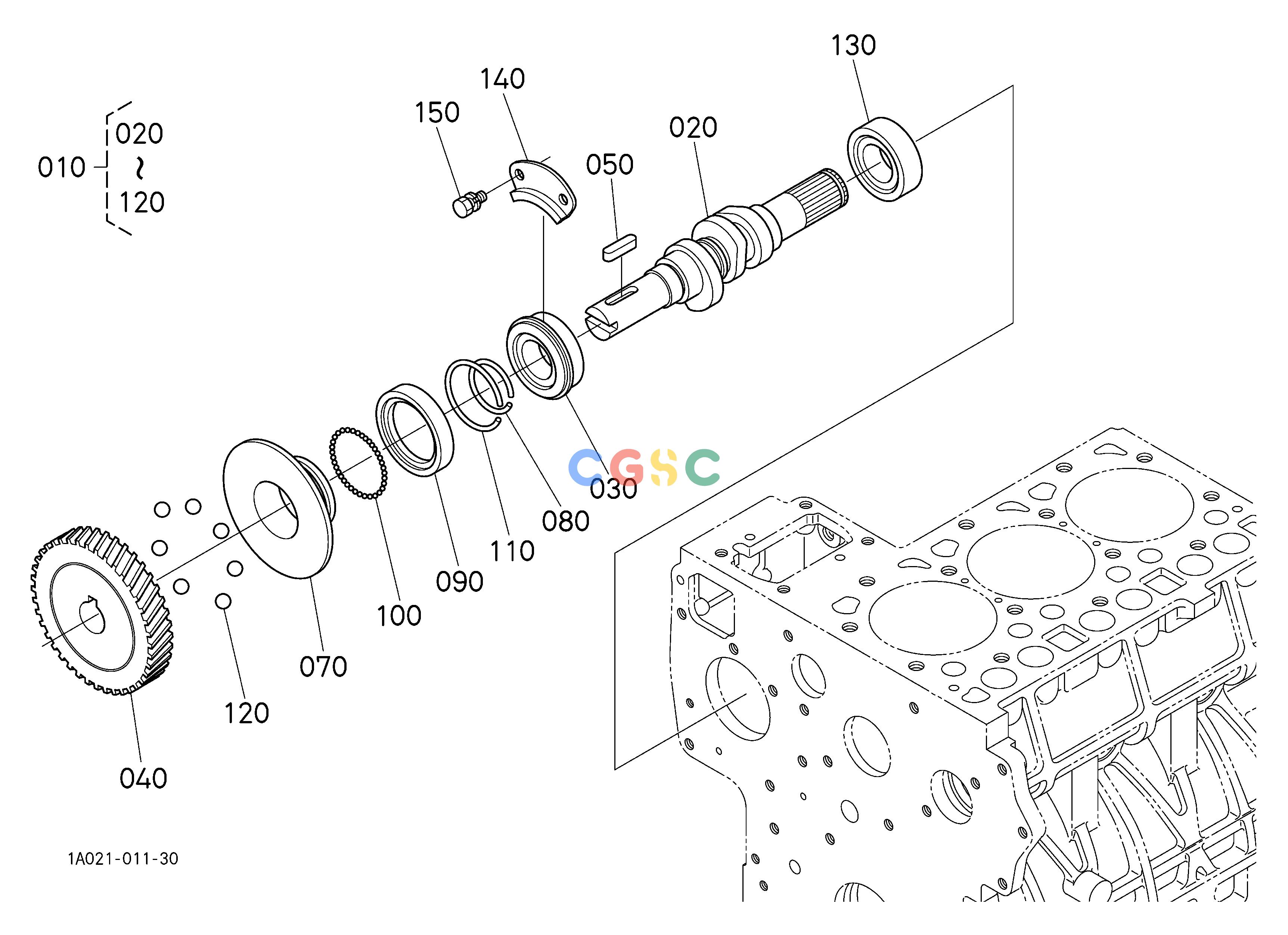 久保田零件查询010501 FUEL CAMSHAFT [D1703-MA-E2A/D1703-MA-E2A-HST] ## S.No.<=7Y2373 S.No.;<=7Y2373 ENGINEEPC Kubota online