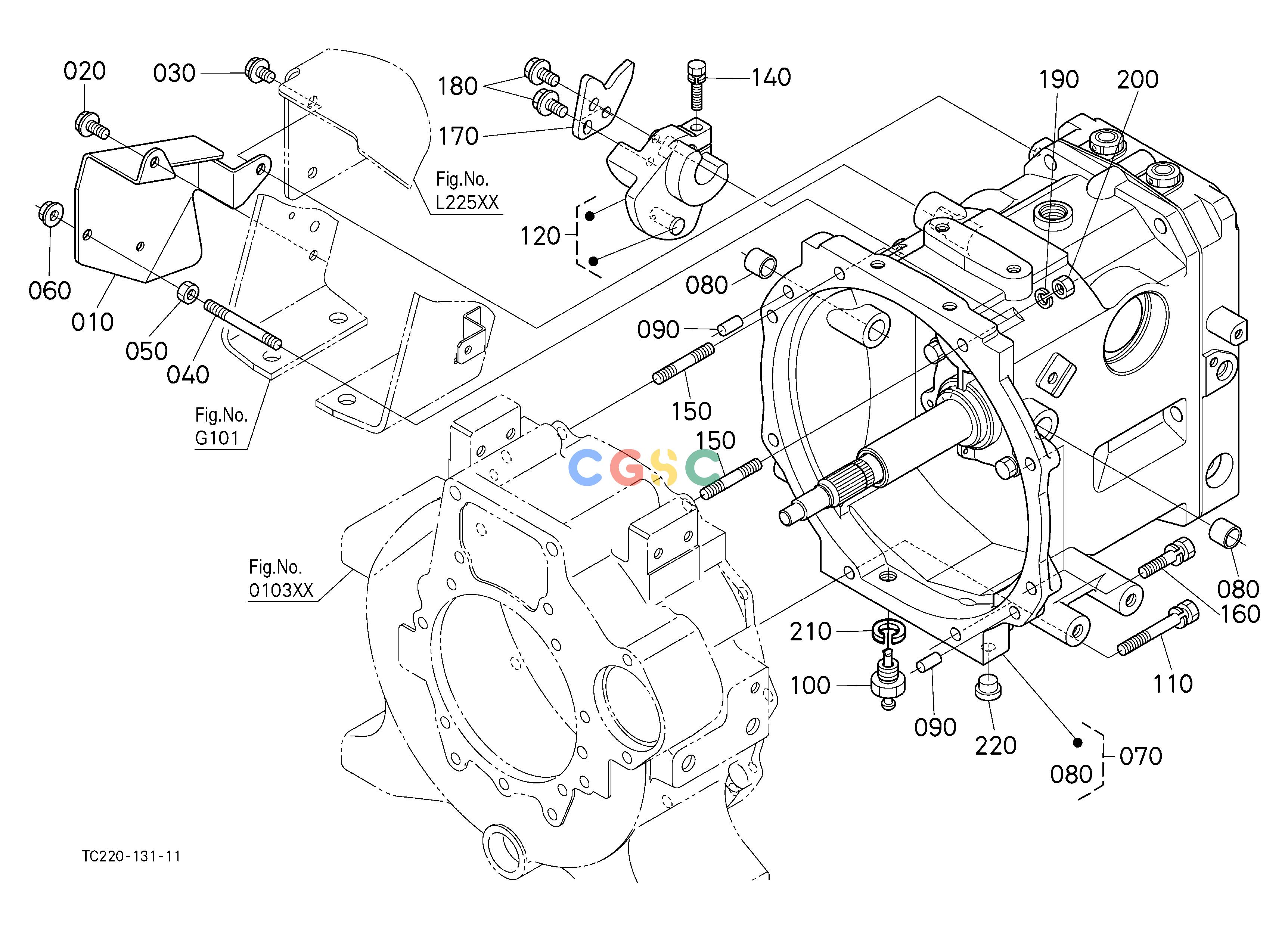 久保田零件查询C40103 CLUTCH HOUSING [HST TYPE] CLUTCH/TRANSMISSIONEPC Kubota online