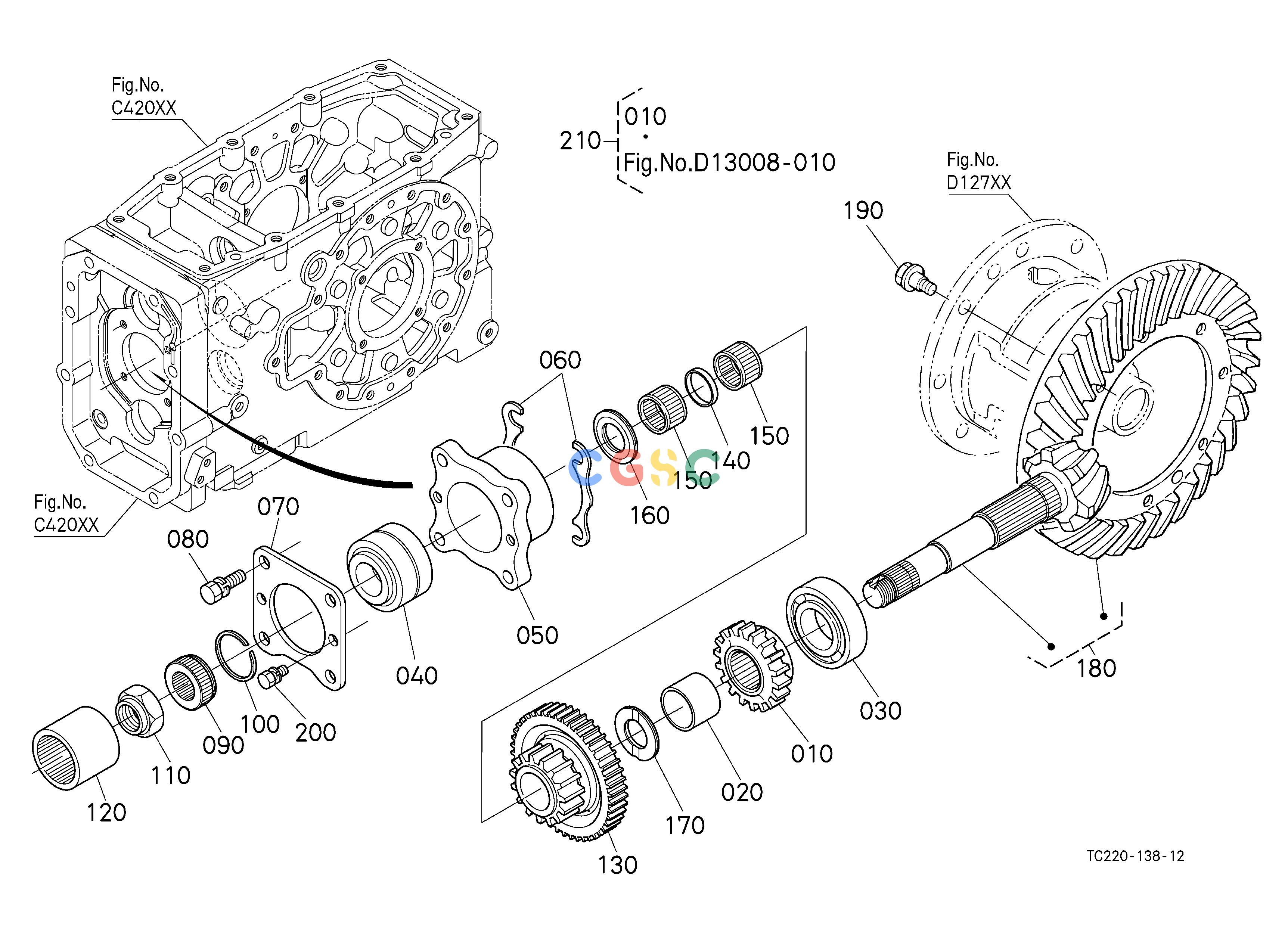 久保田零件查询D12503 SPIRAL BEVEL PINION [HST TYPE] CLUTCH/TRANSMISSIONEPC Kubota online