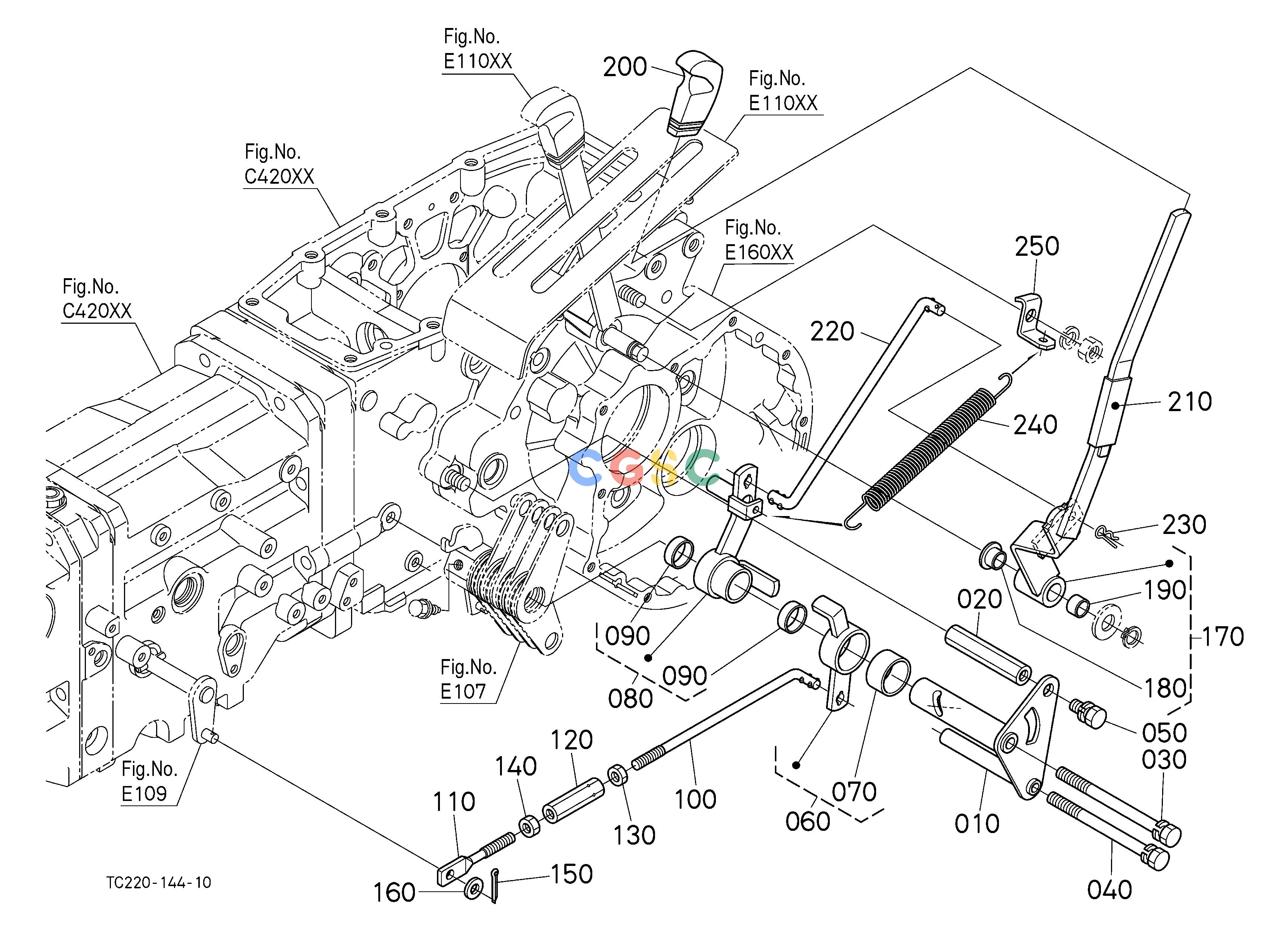 久保田零件查询E10600 CRUISE CONTROL LEVER [HST TYPE] SPEED CHANGE SHIFT FORK /SHIFT LEVEREPC Kubota online