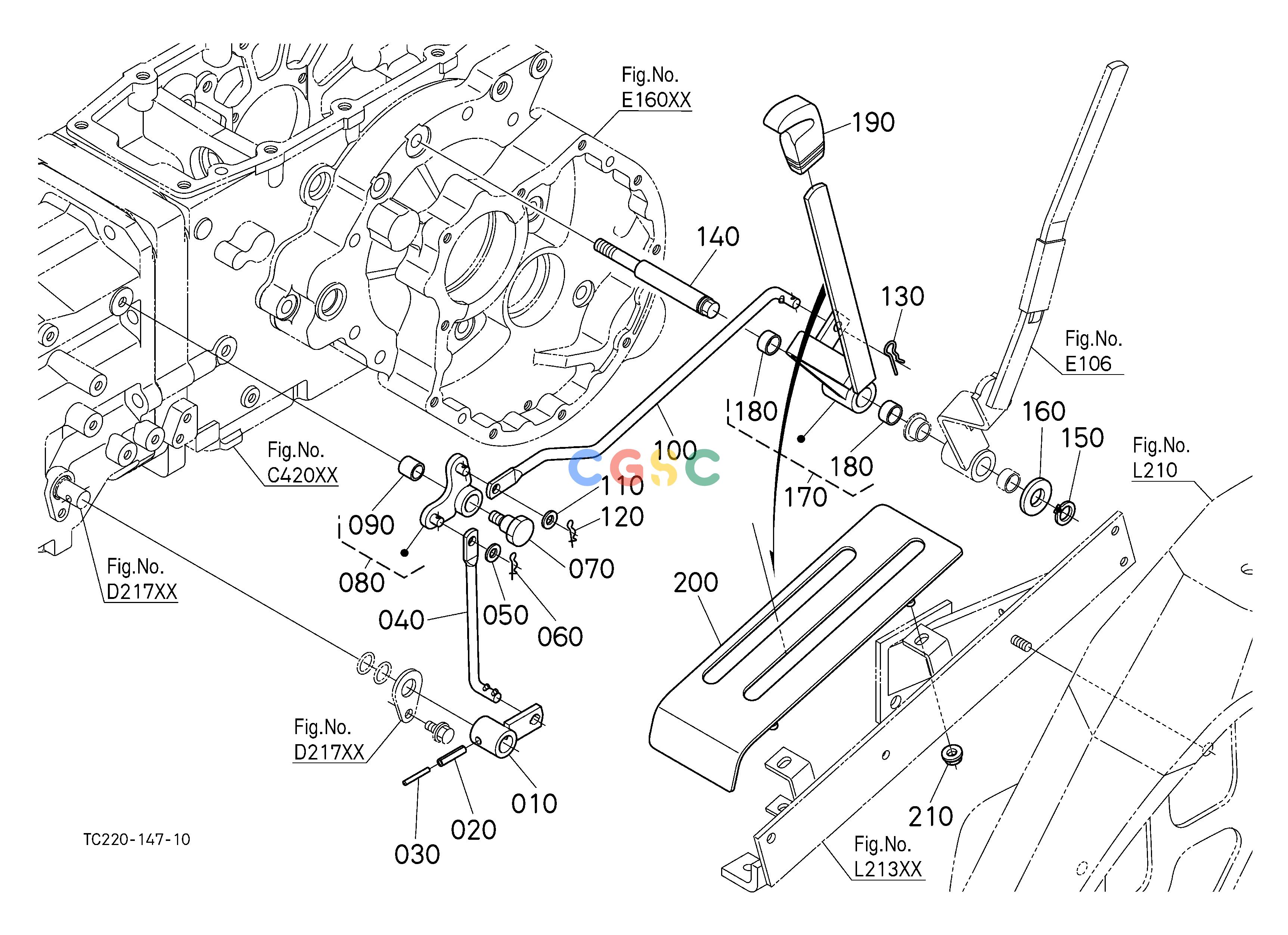 久保田零件查询E11002 RANGE GEAR SHIFT LEVER [HST TYPE] SPEED CHANGE SHIFT FORK /SHIFT LEVEREPC Kubota online