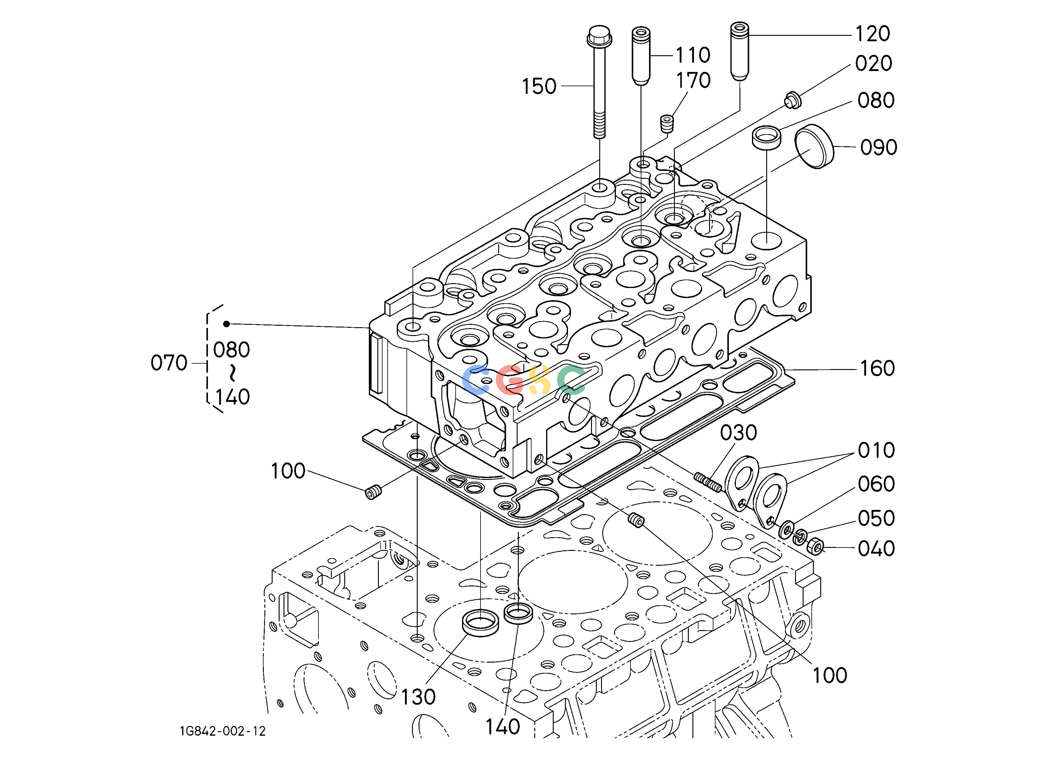 久保田零件查询000300 CYLINDER HEAD [OLD TYPE] ## S.No.;<=7Y0770 ENGINEEPC Kubota online