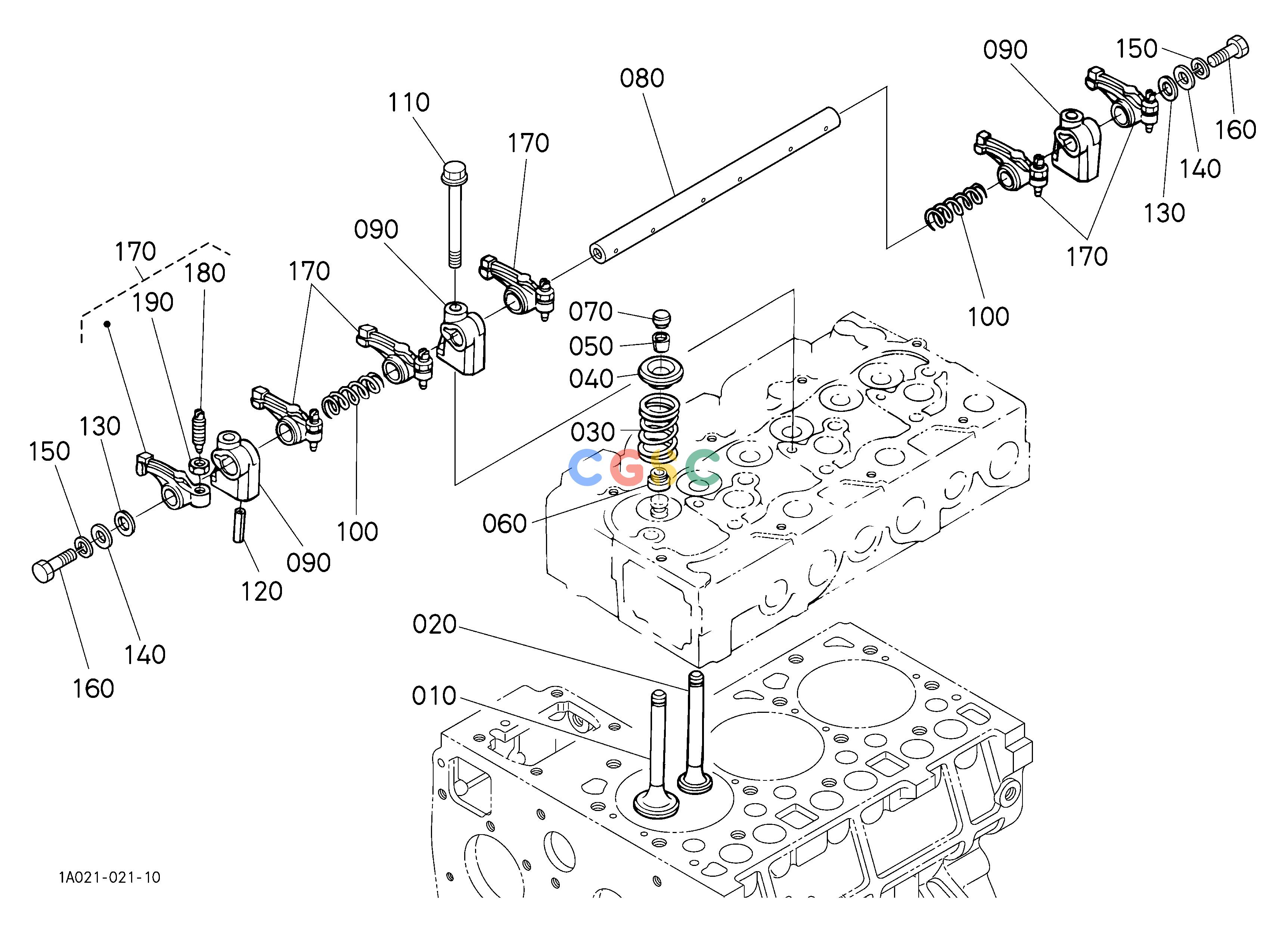 久保田零件查询060000 VALVE AND ROCKER ARM ## NOTE:ORDER BY REF.No.010 and 020 NEW PART. ENGINEEPC Kubota online