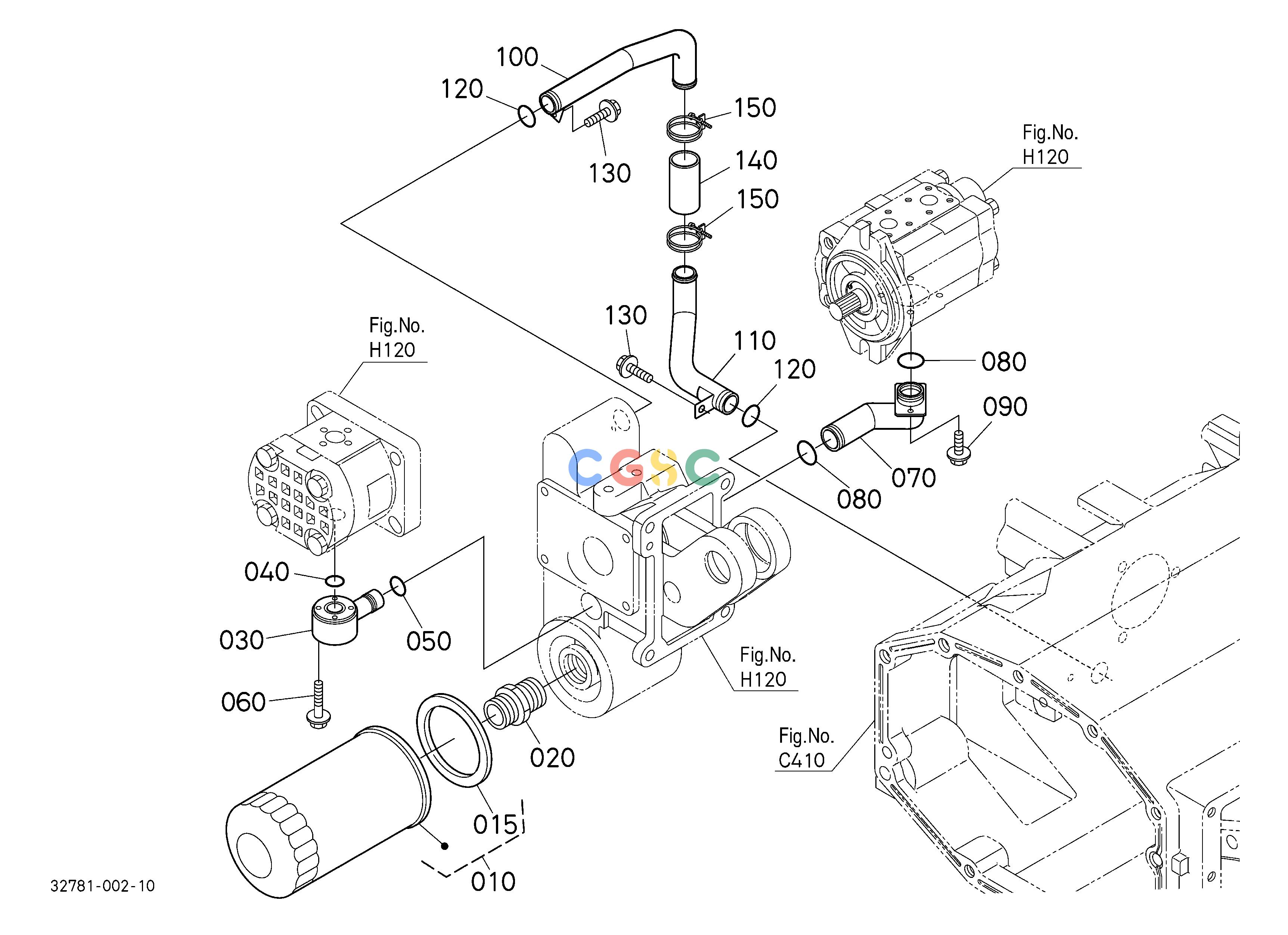 久保田零件查询H20100 HYDRAULIC OIL LINE (SUCTION) HYDRAULIC SYSTEMEPC Kubota online
