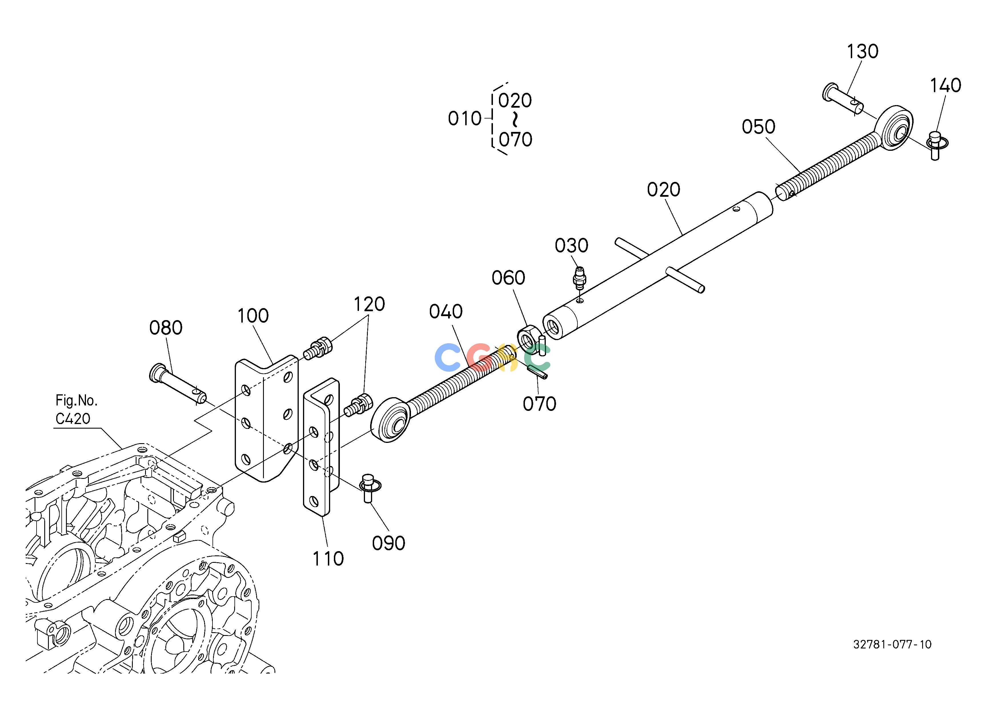 久保田零件查询J10500 TOP LINK ## S.No.;<=60364 3-POINT LINKAGE/DRAWBAR/HITCHEPC Kubota online