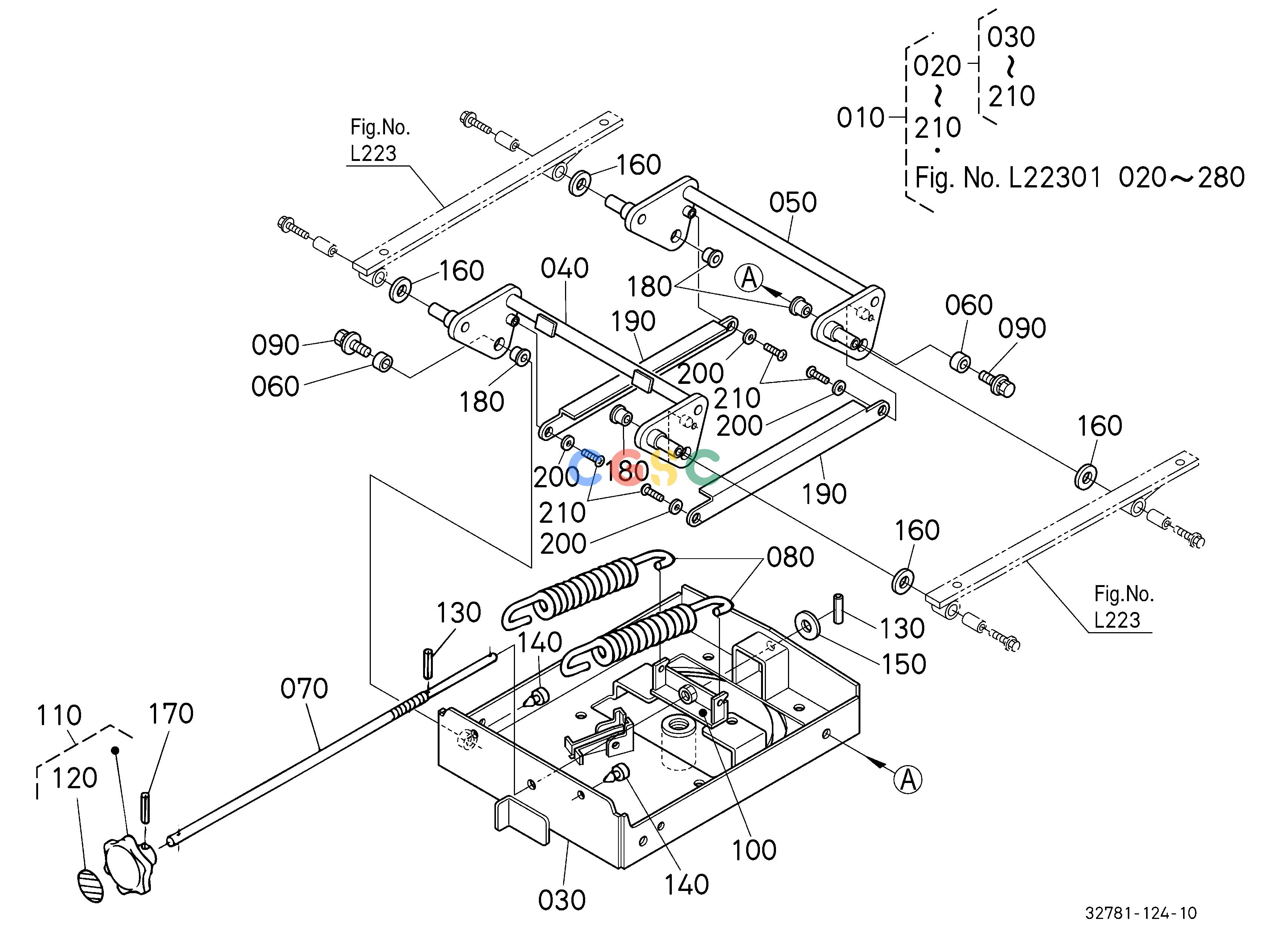 久保田零件查询L22201 SEAT SUSPENSION 1 [COMPONENT PARTS] [NEW TYPE] ## S.No.>=51564 S.No.;>=51564 HOOD/BONNETEPC Kubota online