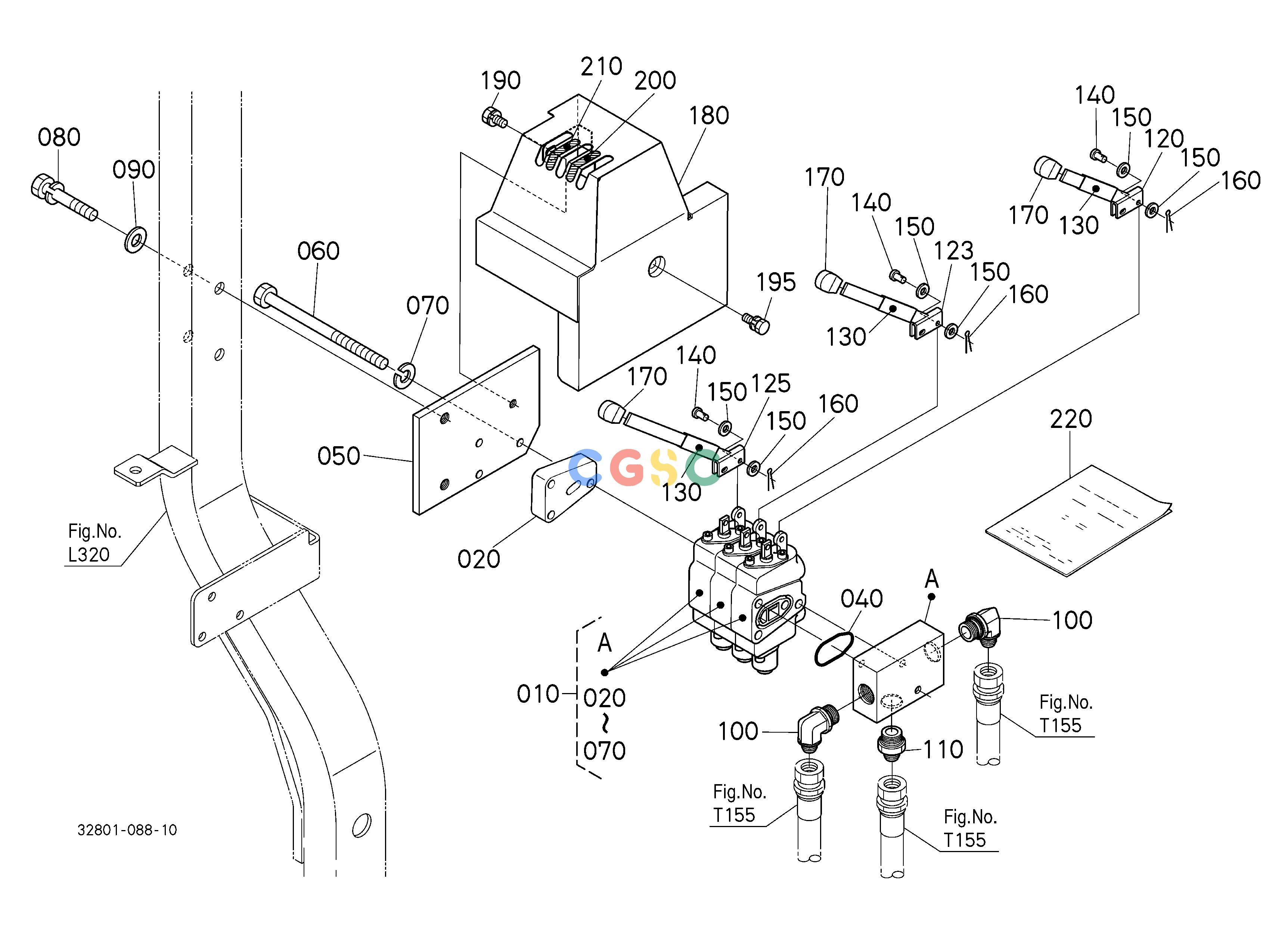 久保田零件查询T15000 AUXILIARY CONTROL VALVE LEVER (3RD) (W/G.No.L9553) [OPTION] OPTIONEPC Kubota online