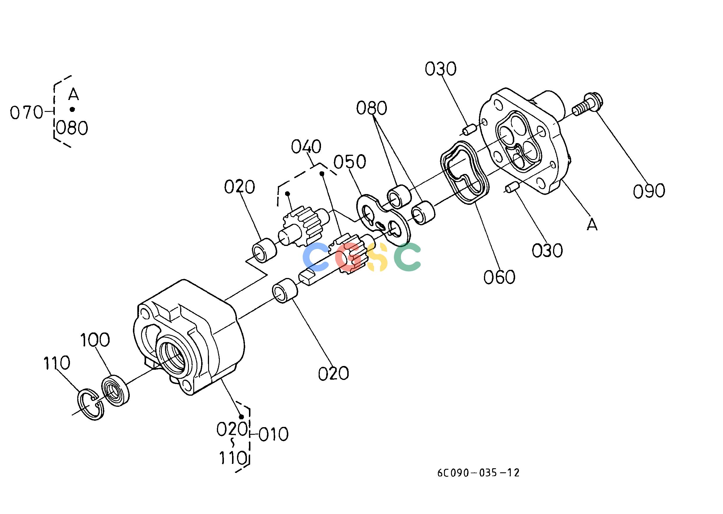 久保田零件查询070101 HYDRAULIC PUMP [COMPONENT PARTS] ## S.No.<=YY8644 ENGINEEPC Kubota online