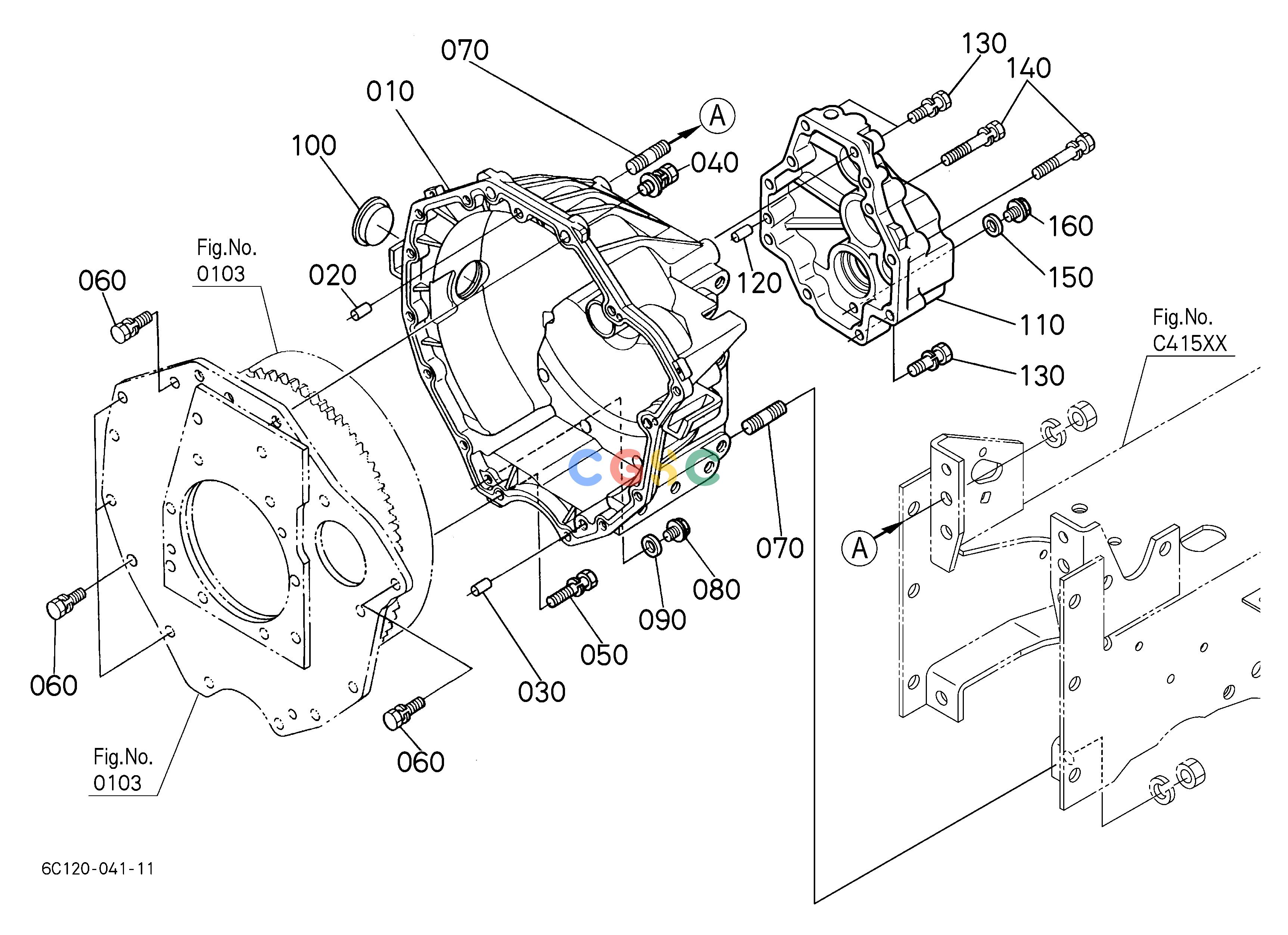 久保田零件查询C40101 CLUTCH HOUSING CLUTCHEPC Kubota online