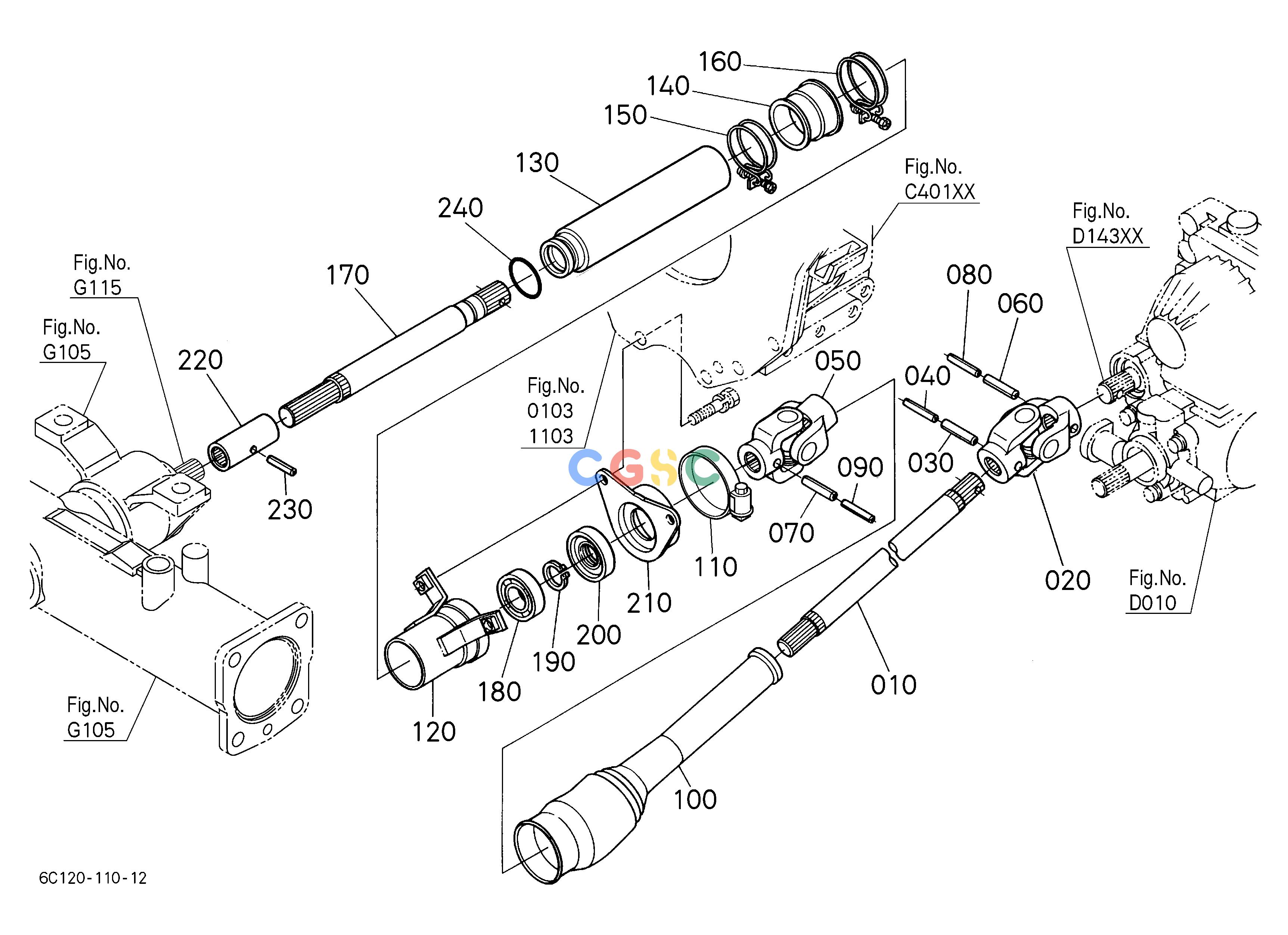 久保田零件查询G13501 FRONT DRIVE SHAFT FRONT AXLEEPC Kubota online