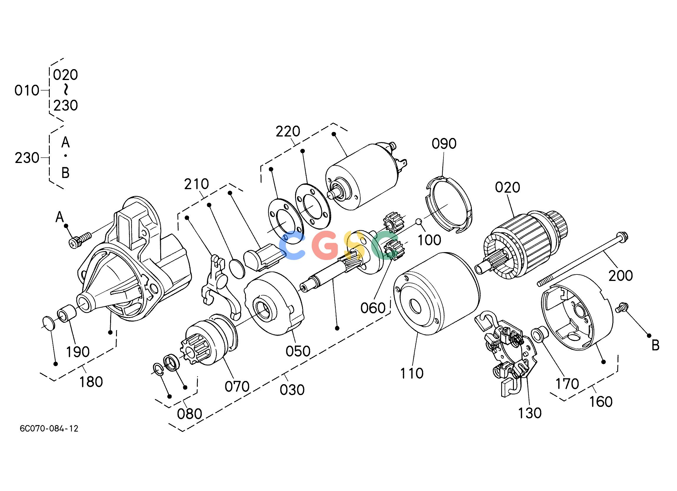 久保田零件查询A53002 STARTER [COMPONENT PARTS] ELECTRICAL SYSTEMEPC Kubota online