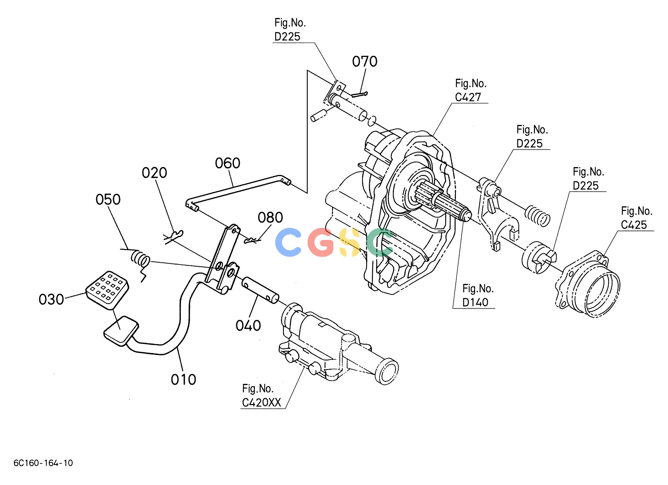 久保田零件查询F20502 DIFFERENTIAL LOCK PEDAL REAR AXLEEPC Kubota online
