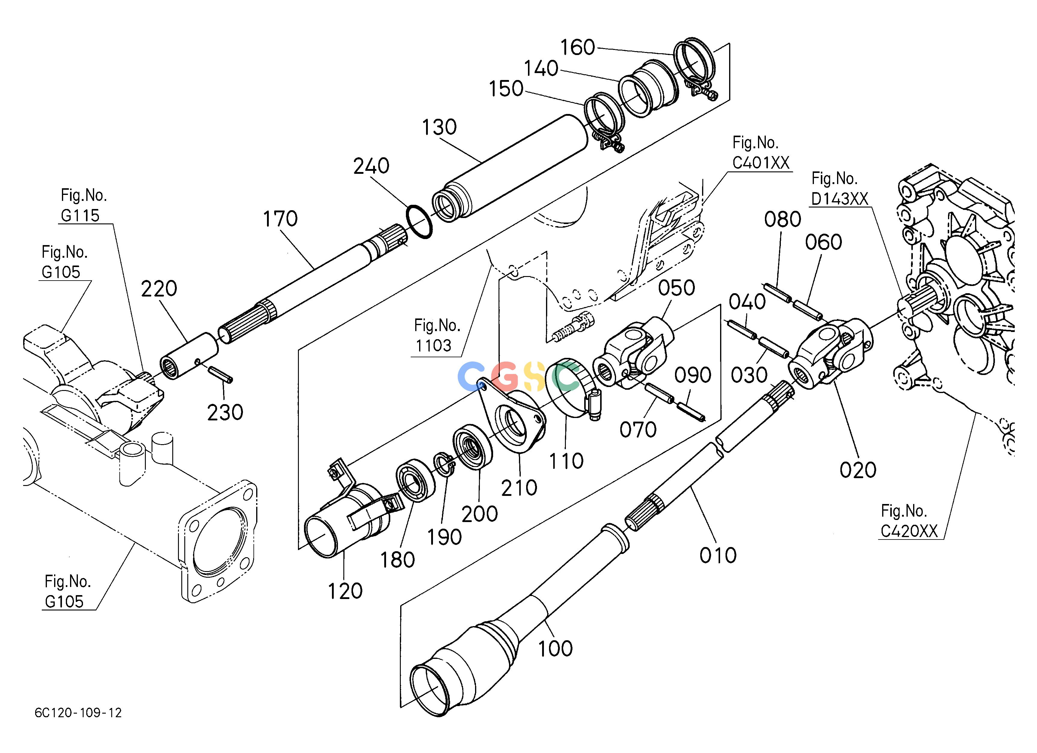 久保田零件查询G13502 FRONT DRIVE SHAFT FRONT AXLEEPC Kubota online