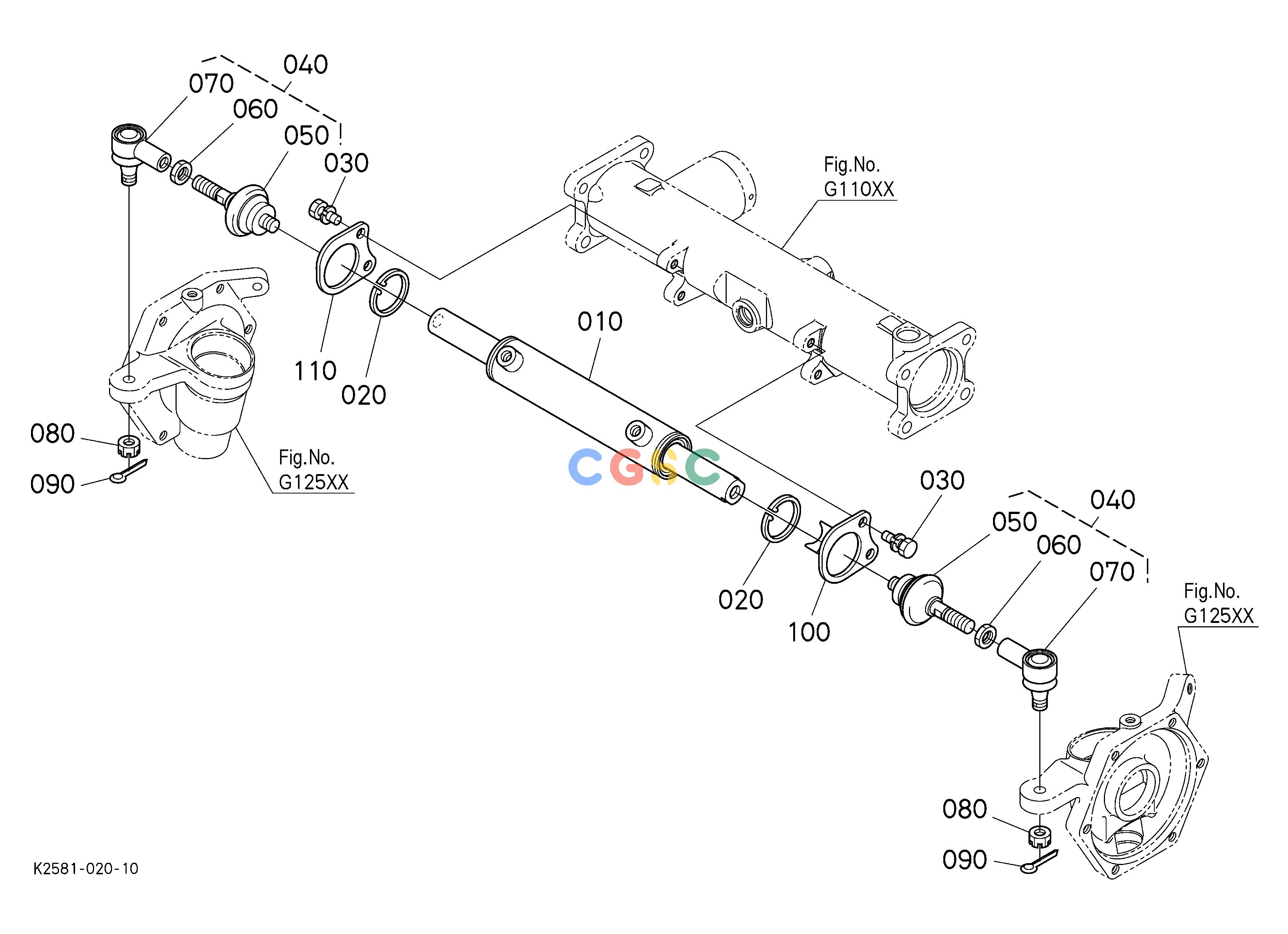 久保田零件查询H12001 STEERING LINKAGE STEERINGEPC Kubota online