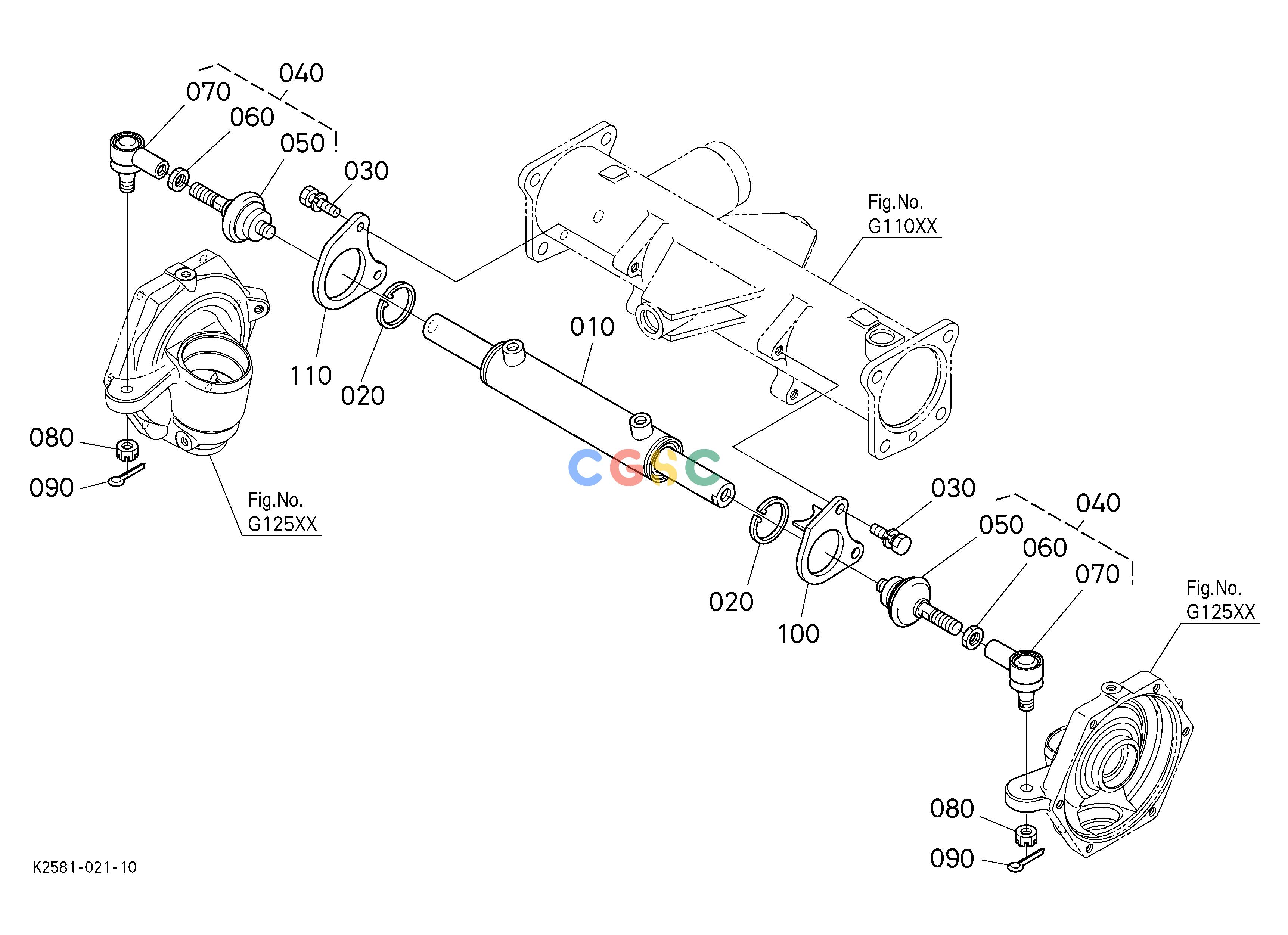 久保田零件查询H12002 STEERING LINKAGE STEERINGEPC Kubota online