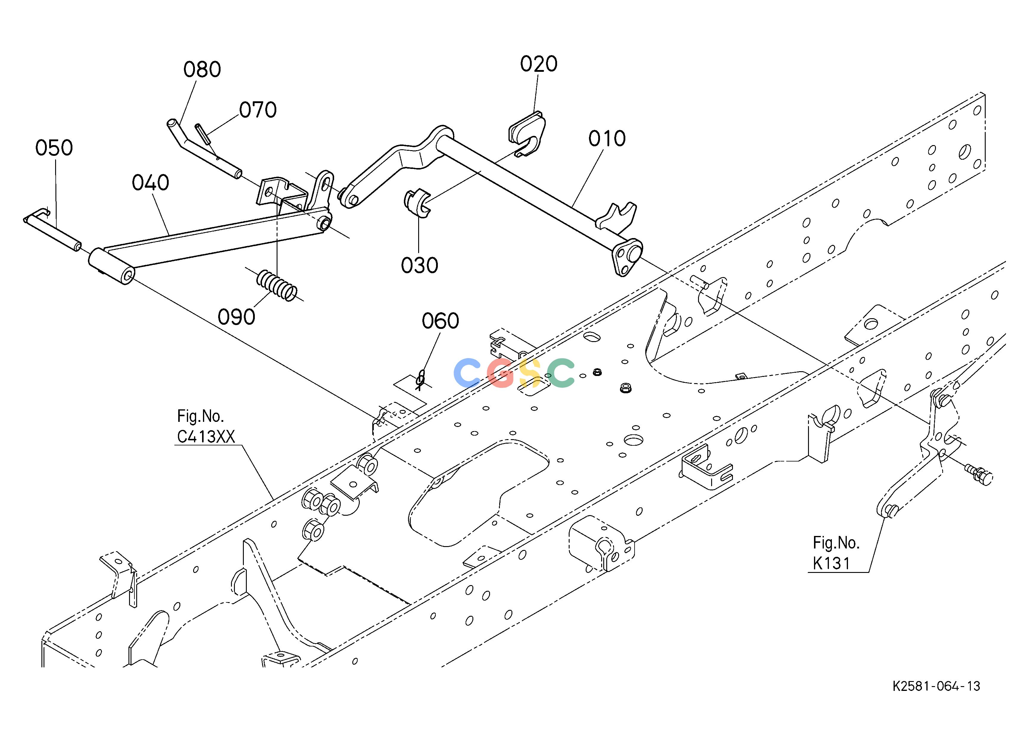 久保田零件查询K13002 MOWER REAR LINK RH TOP LINK/TOP LINK BRACKET/PTO PROTECTOREPC Kubota online