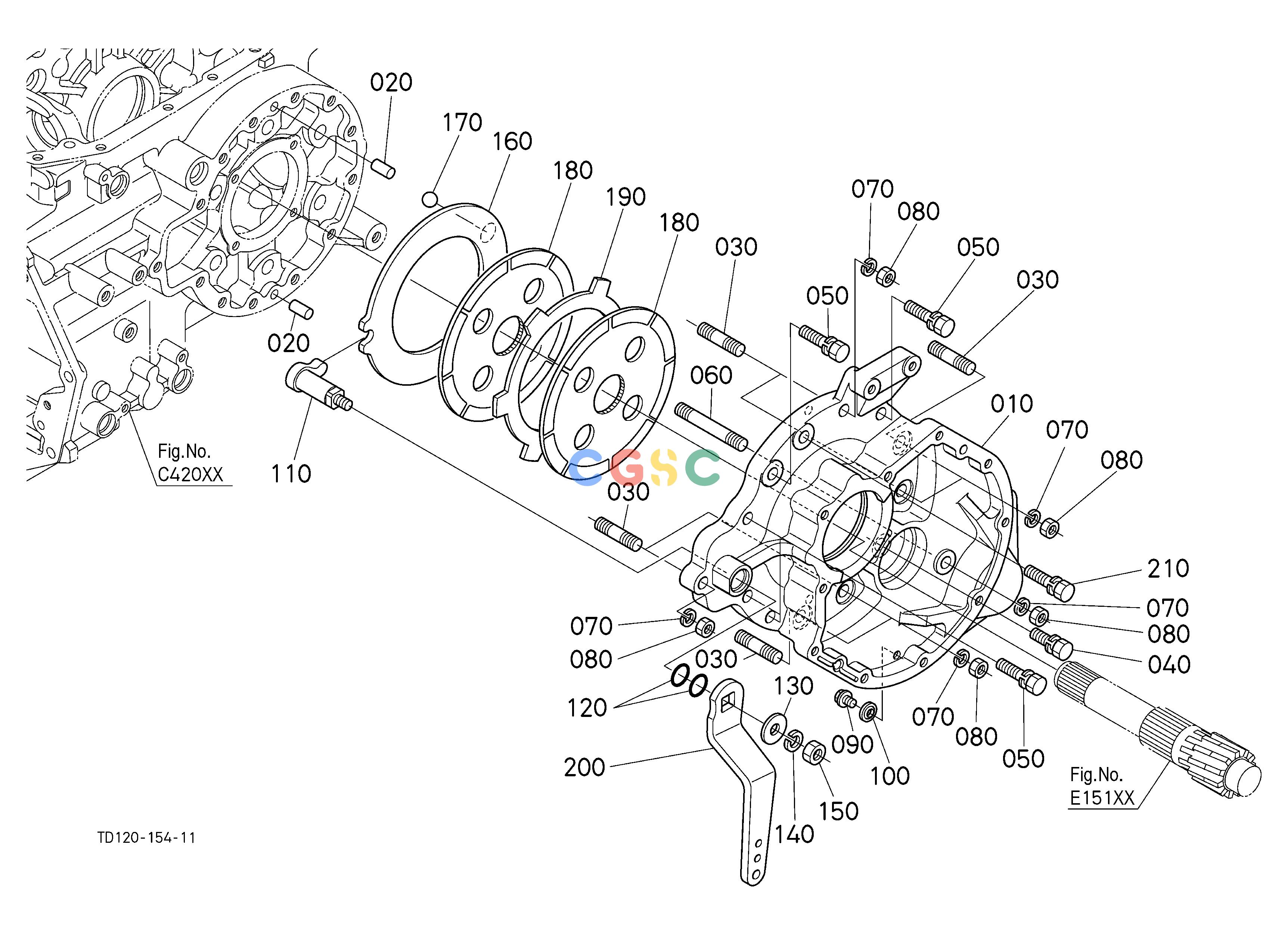 久保田零件查询E16102 BRAKE LH [EXCEPT GST TYPE] REAR AXLE/BRAKEEPC Kubota online